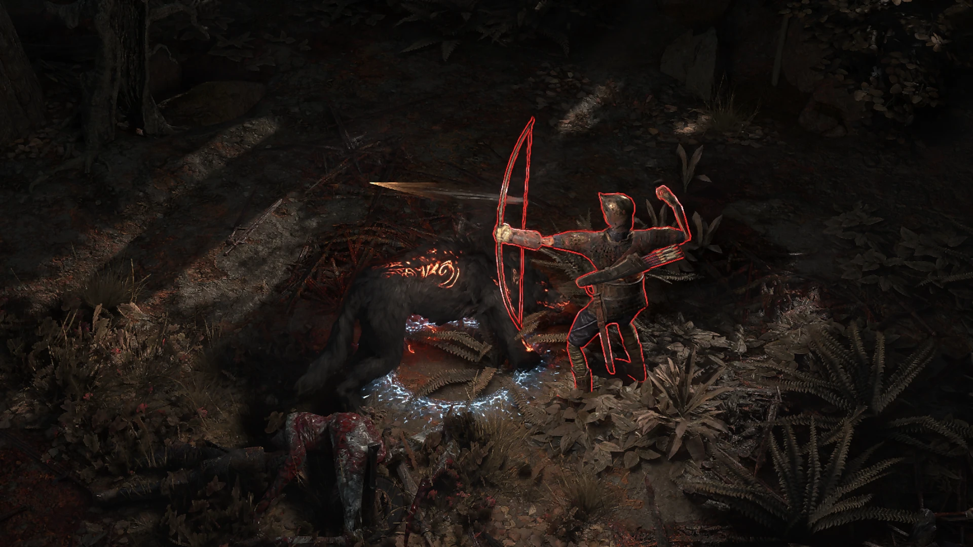 Ancient Ezomyte Bow enemy encountered in Red Vale in Path of Exile 2