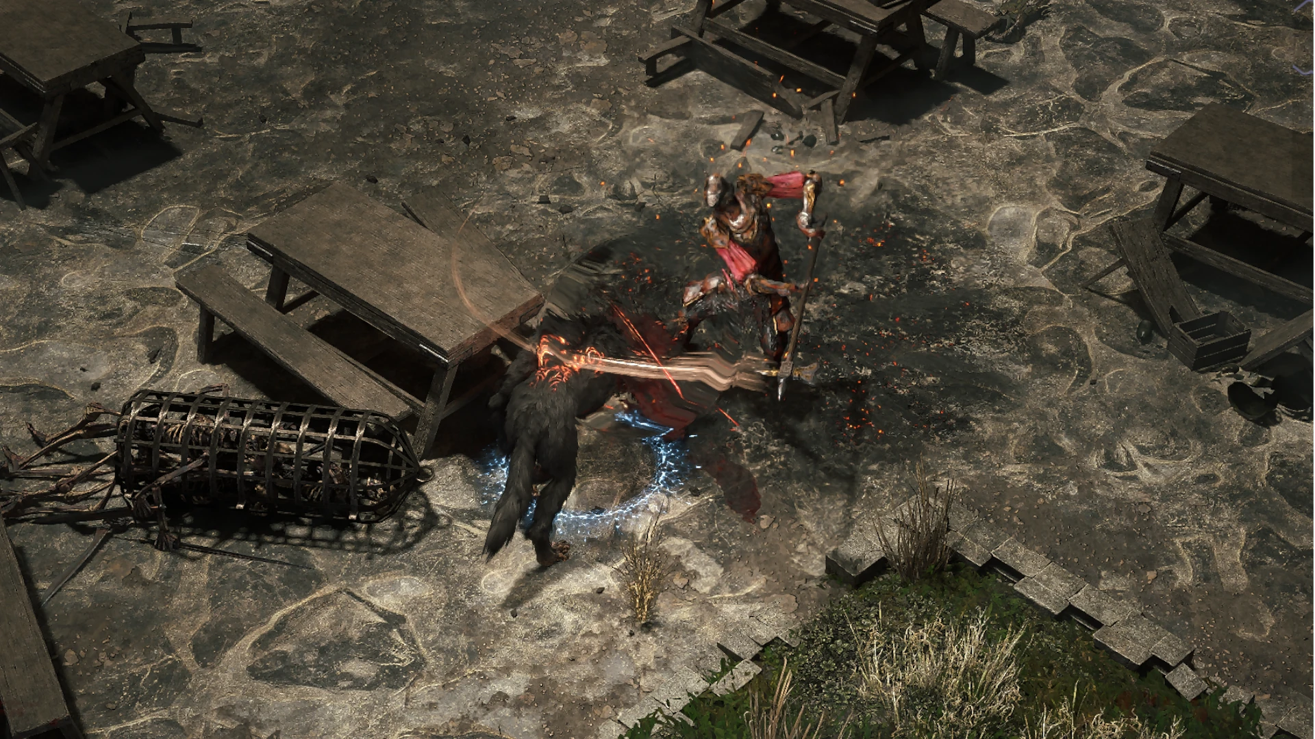Death Knight Elite enemy encountered in Wolvenhold in Path of Exile 2