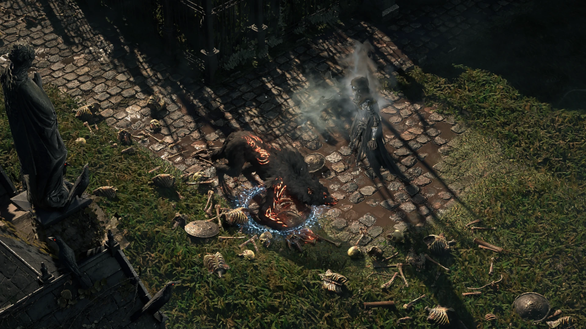 Frost Wraith enemy encountered in Cemetery of the Forsaken in Path of Exile 2