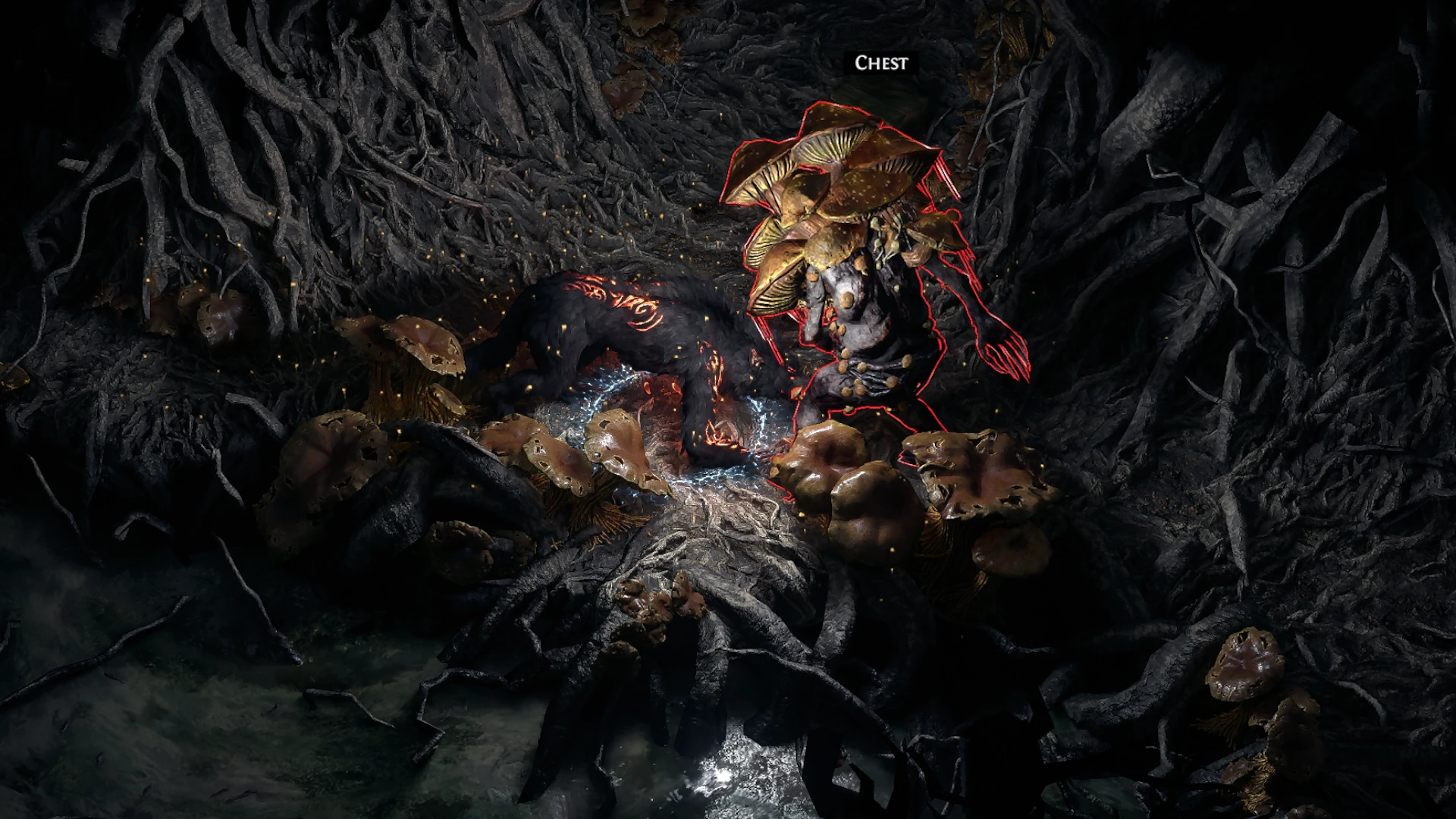 Fungal Proliferator enemy encountered in Grim Tangle in Path of Exile 2