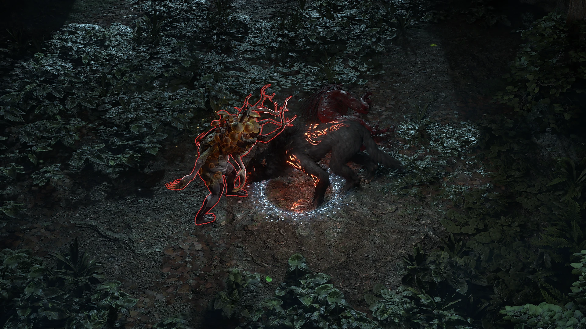 Fungal Zombie enemy encountered in Grelwood in Path of Exile 2