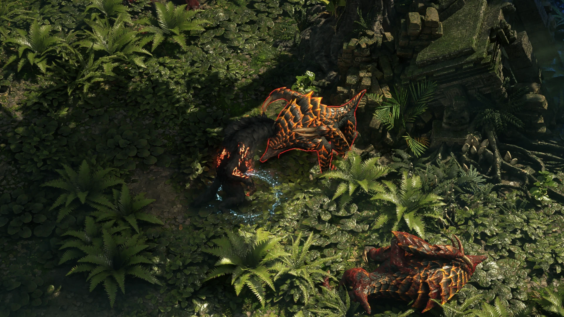 Antlion Charger enemy encountered in Jungle Ruins in Path of Exile 2