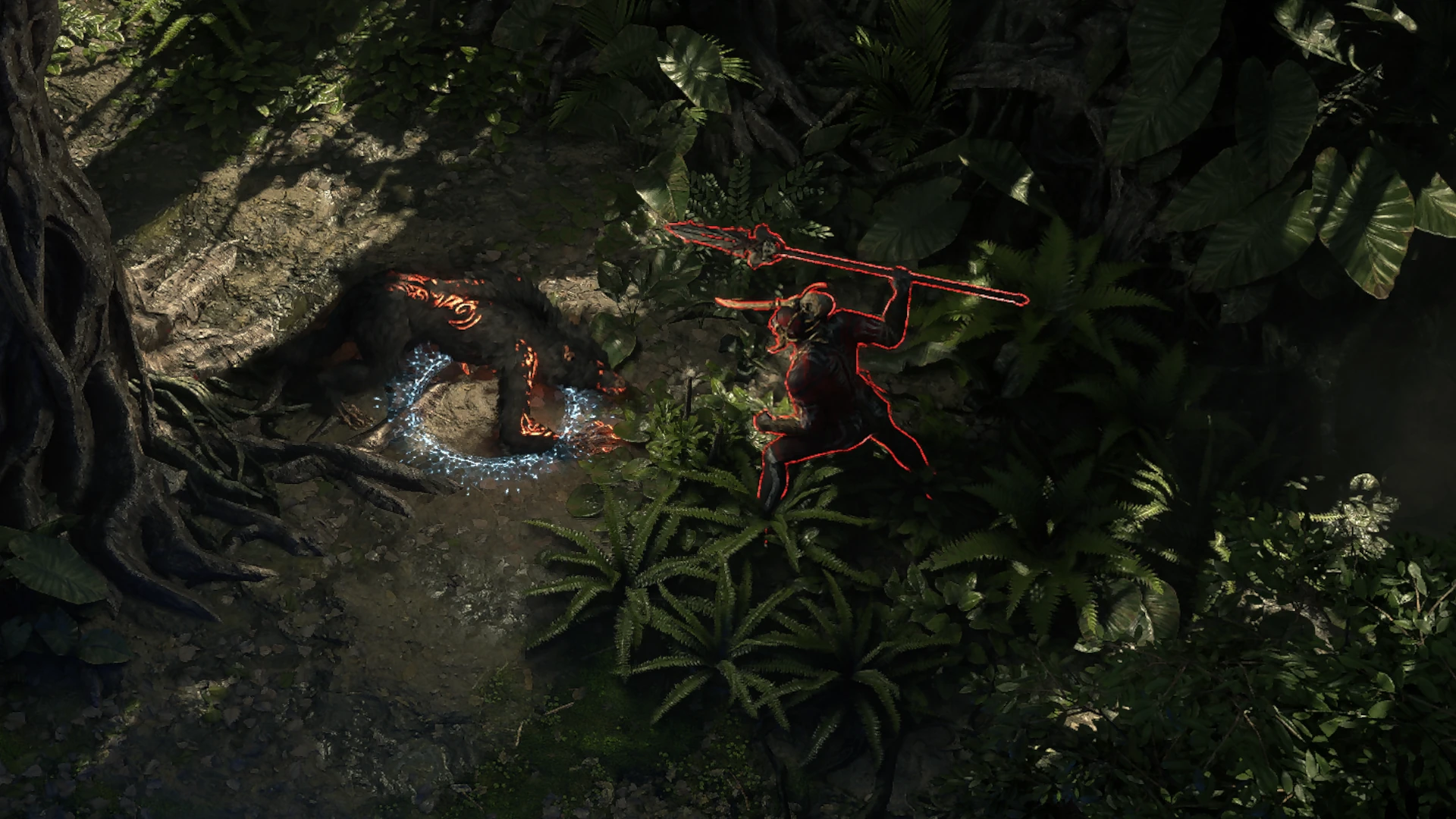 Azak Brute enemy encountered in Matlan Waterways in Path of Exile 2