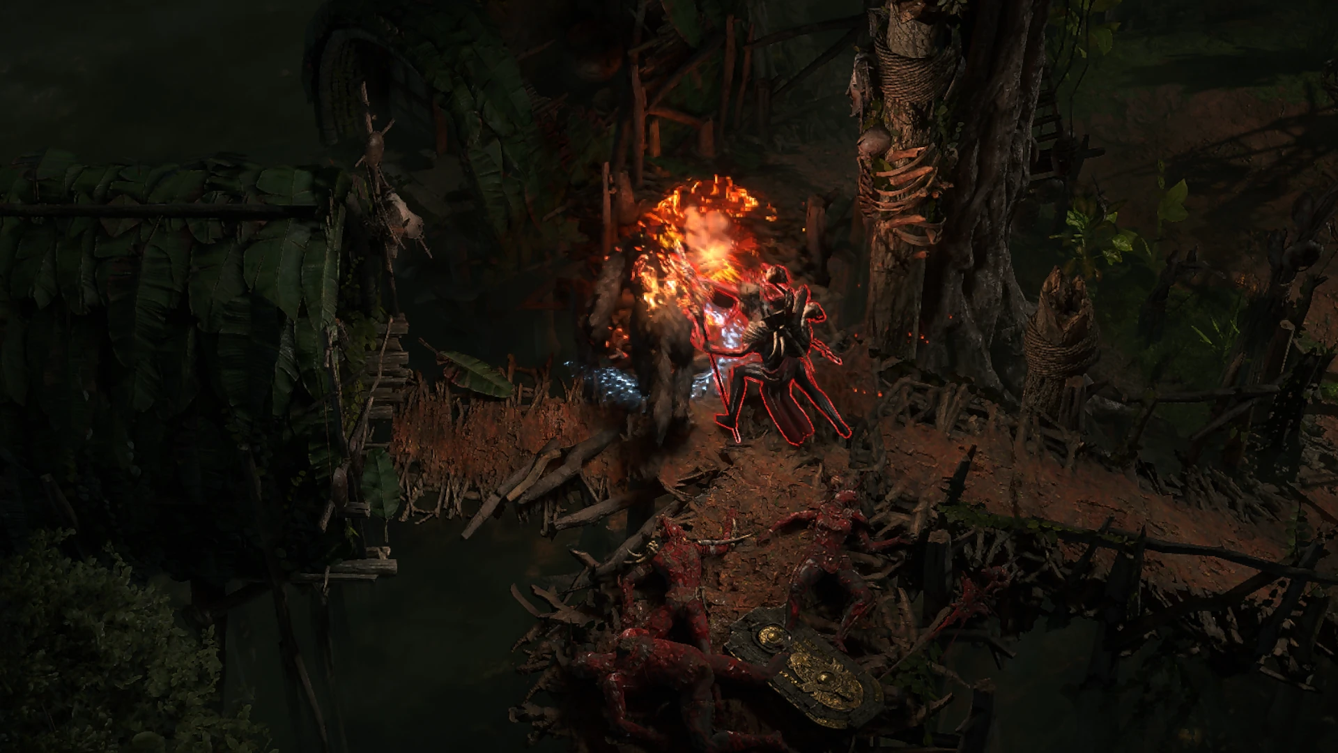 Azak Shaman Bog enemy encountered in Azak Bog in Path of Exile 2