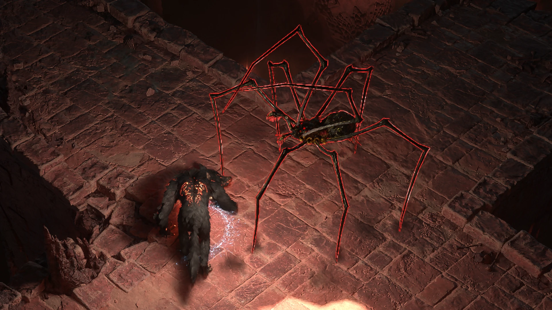 Black Strider enemy encountered in Titan Grotto in Path of Exile 2