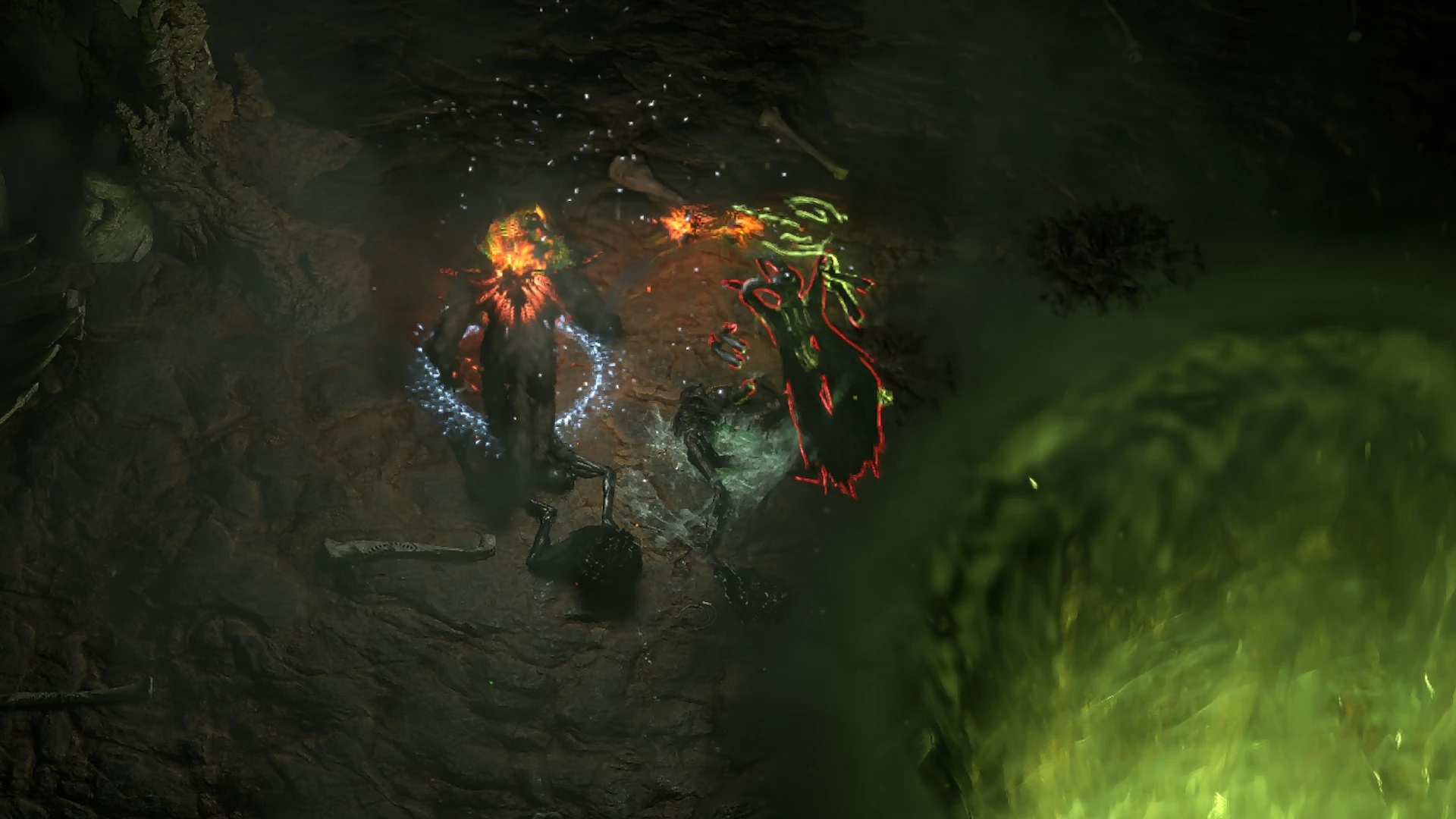 Blackblooded Elite enemy encountered in Lightless Passage in Path of Exile 2