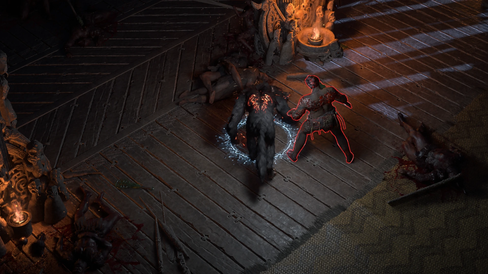 Blood-fevered Axeman encountered in Ngakanu in Path of Exile 2
