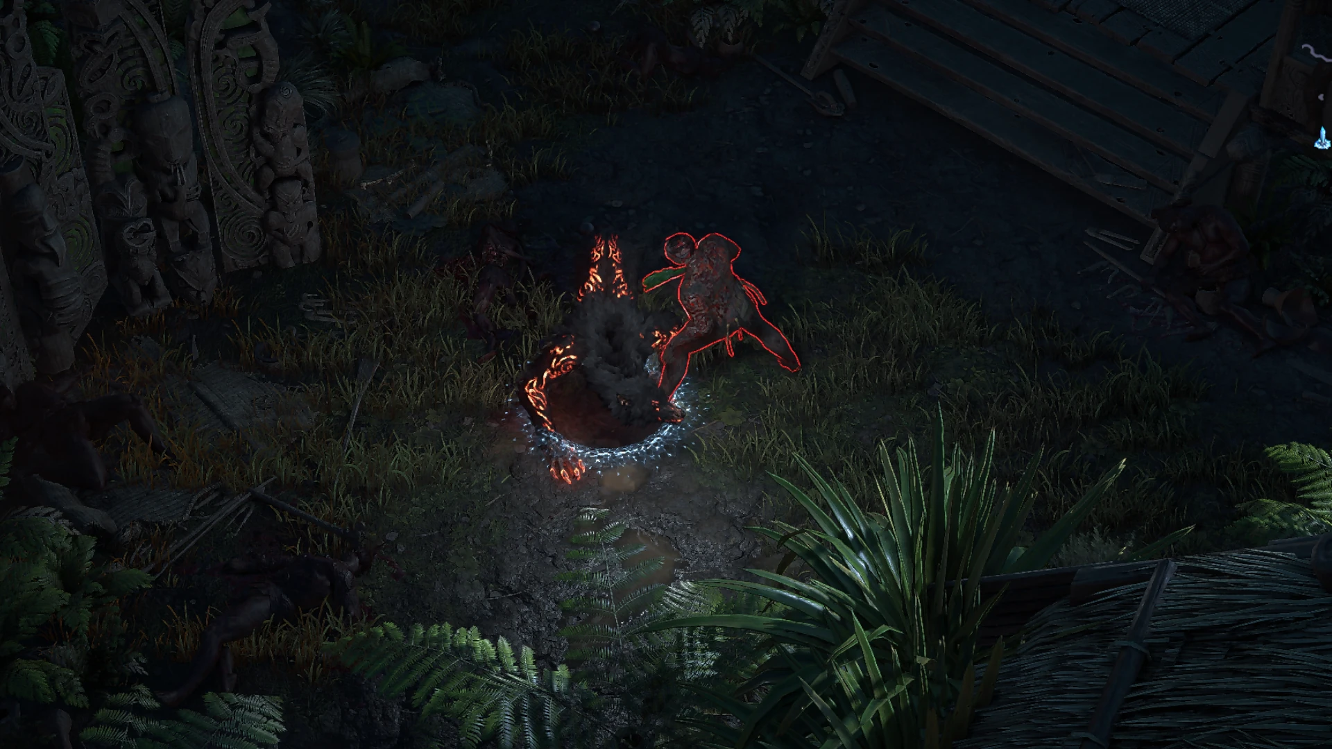 Blood-fevered Maceman encountered in Ngakanu in Path of Exile 2