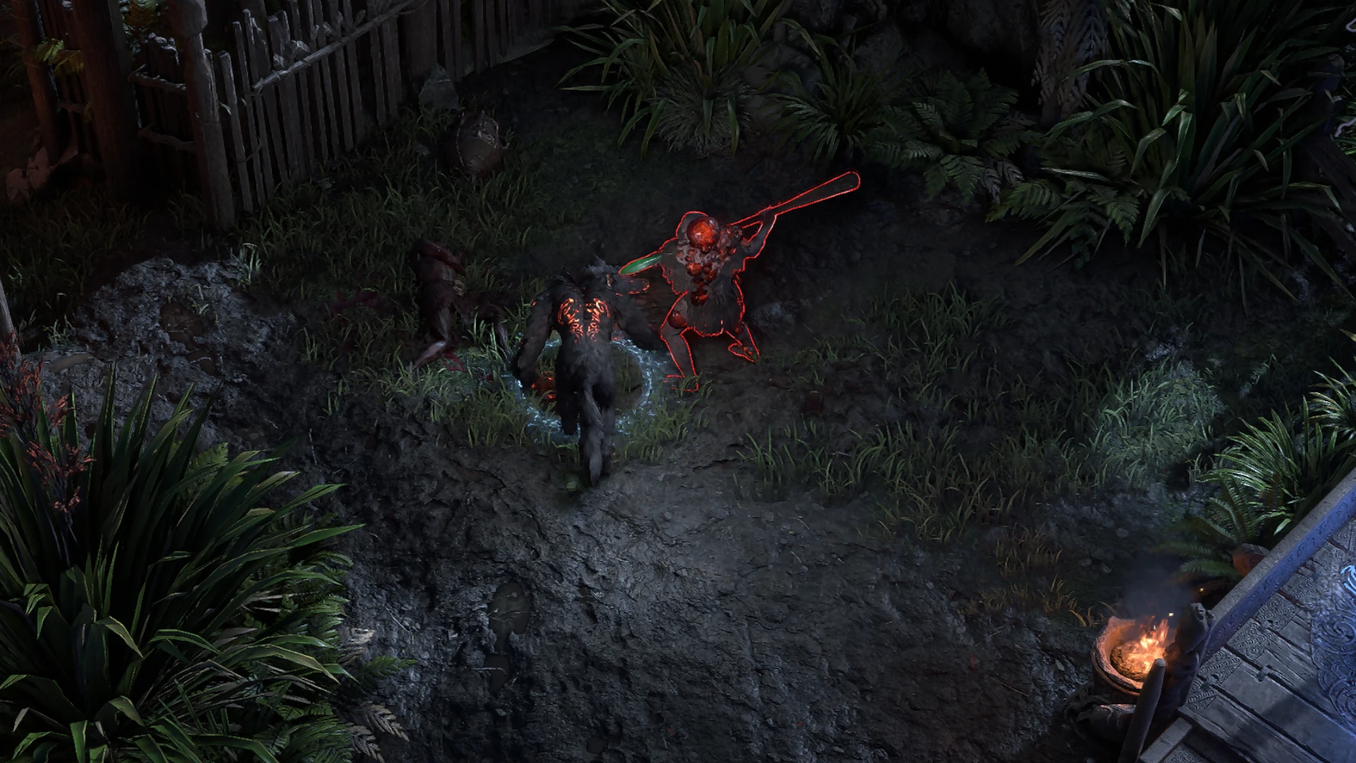 Blood-fevered Spearman encountered in Heart of the Tribe in Path of Exile 2
