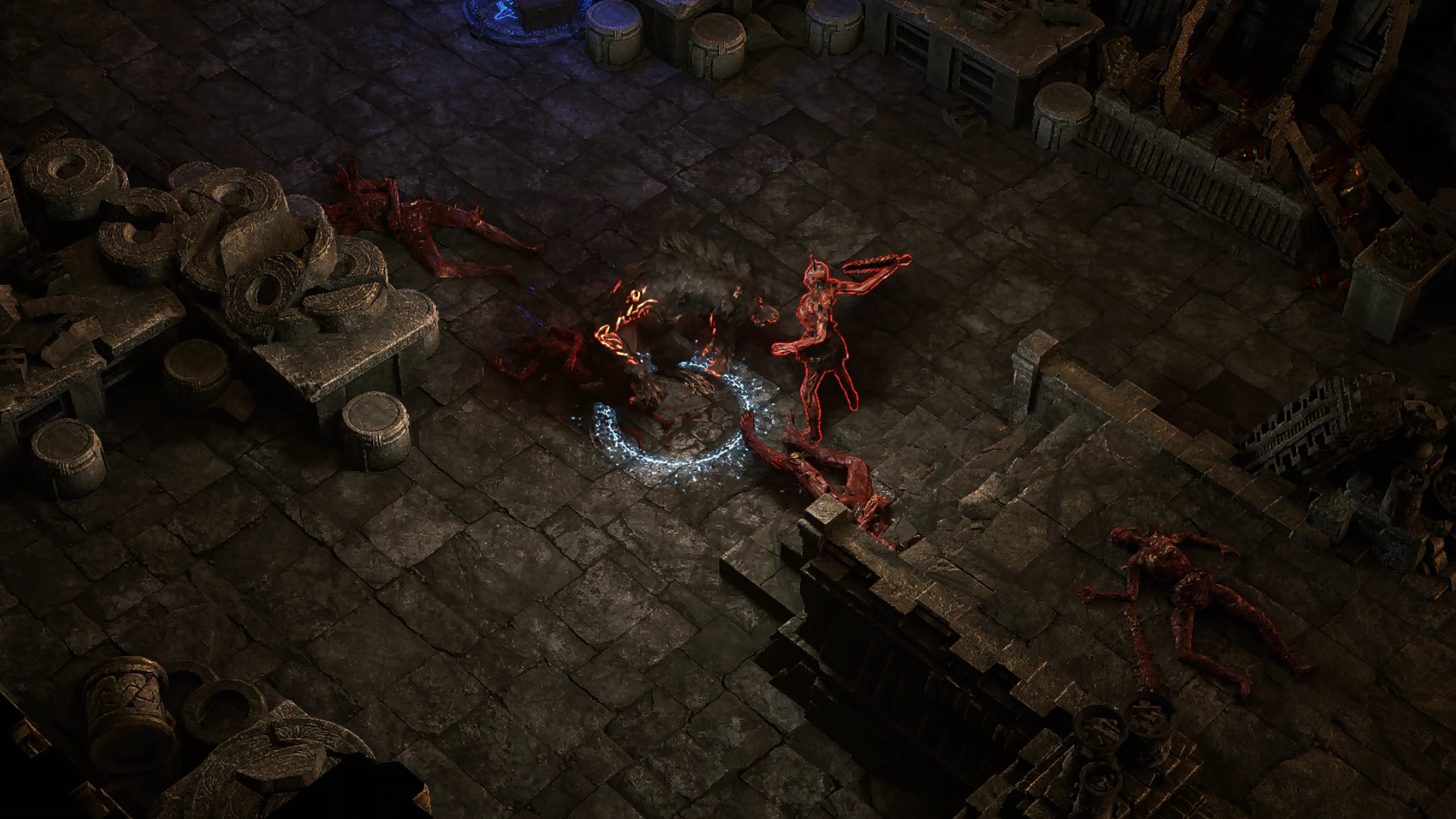 Bloodrite Guard 1Hander enemy encountered in Temple of Kopec in Path of Exile 2