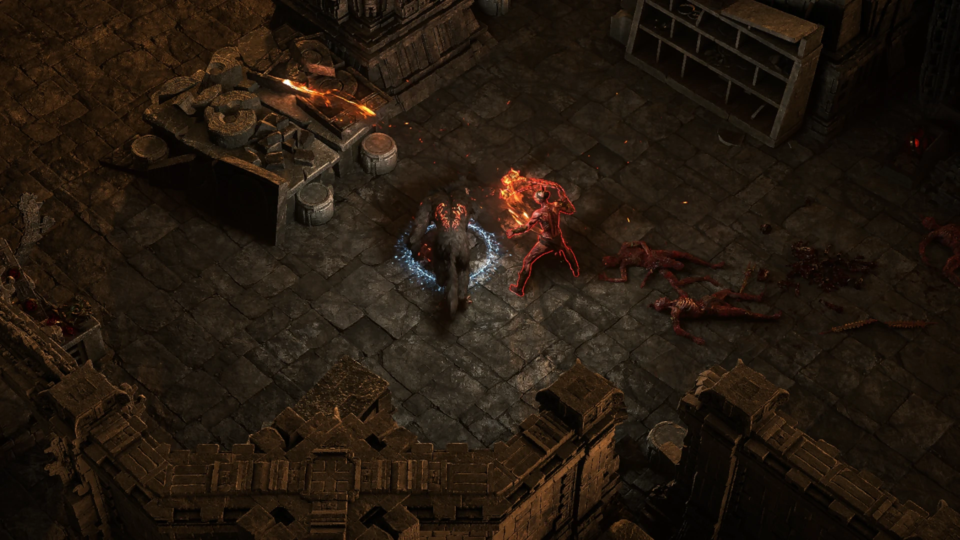 Bloodrite Guard Flail enemy encountered in Temple of Kopec in Path of Exile 2