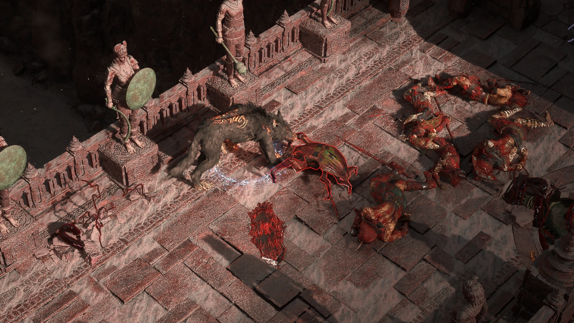 Boulder Ant enemy encountered in Halani Gates in Path of Exile 2