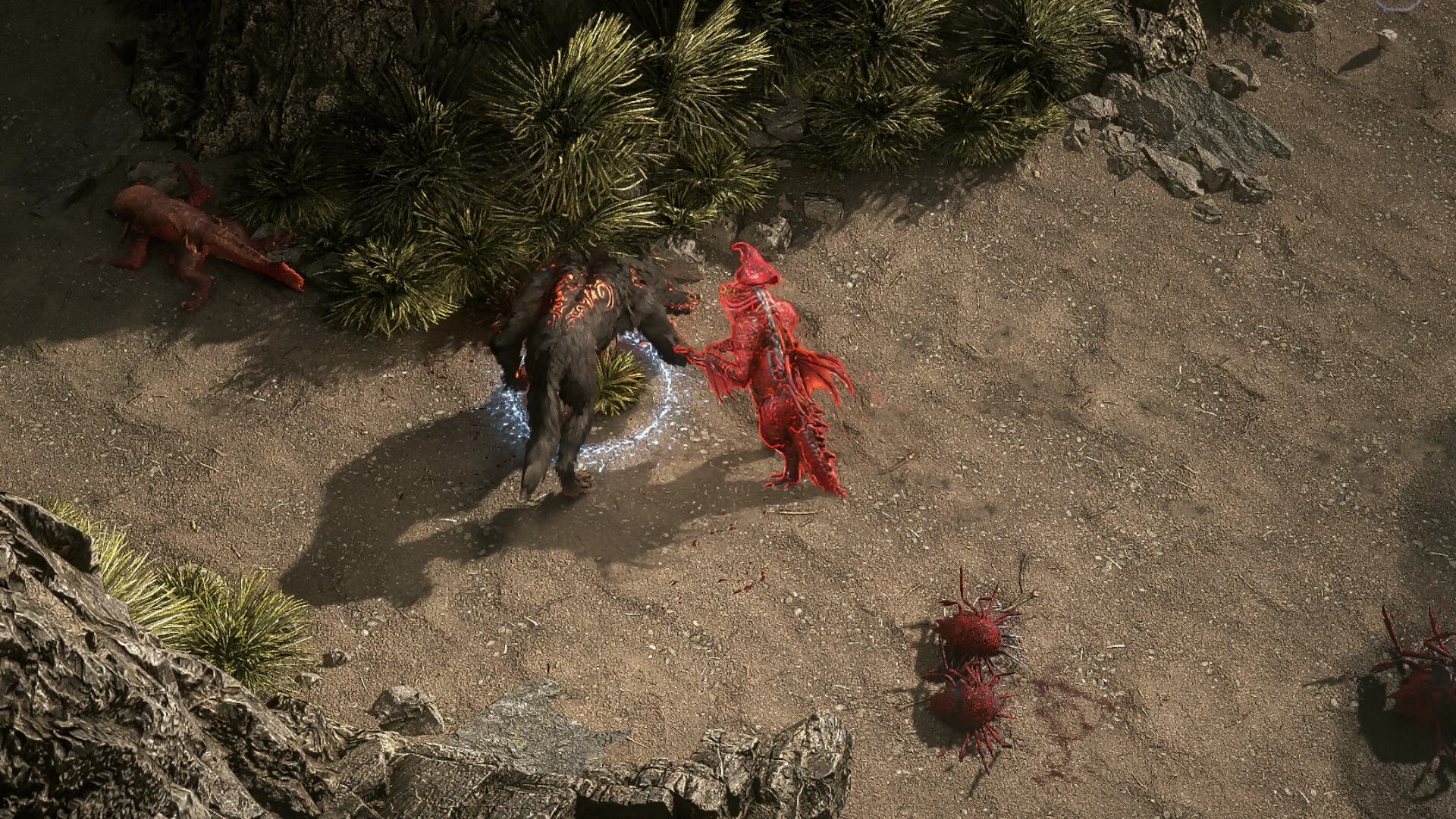 Chameleon Drake encountered in Whakapanu Island in Path of Exile 2