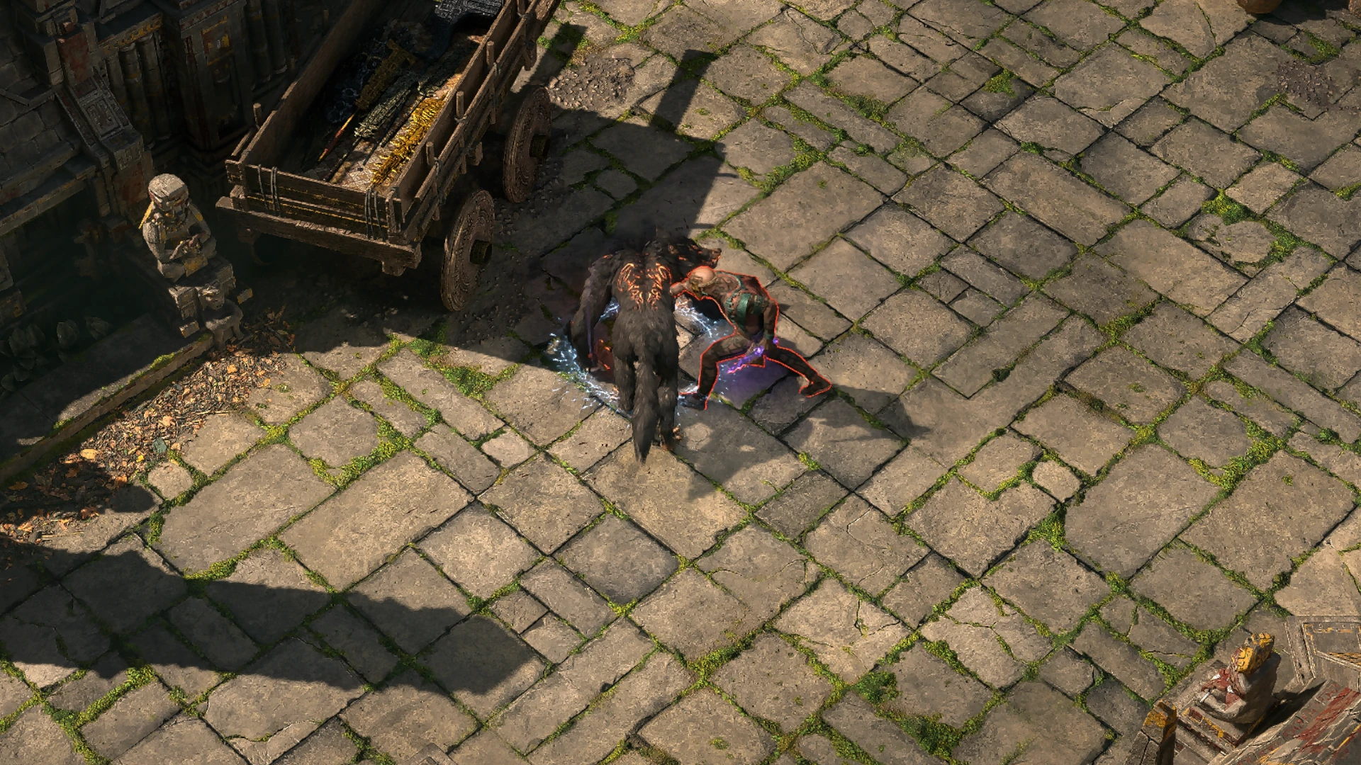 Chaotic Zealot Daggers enemy encountered in Utzaal in Path of Exile 2