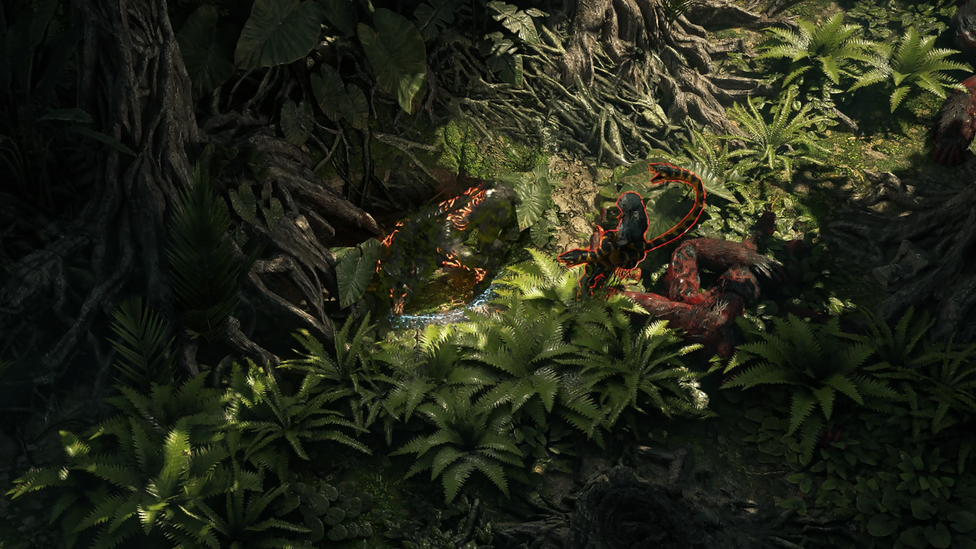 Constricted Spitter enemy encountered in Jungle Ruins in Path of Exile 2