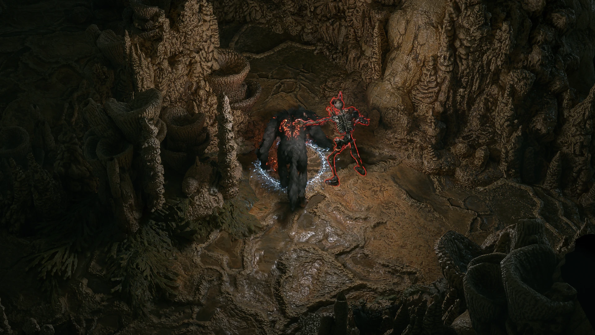Coral-Crowned Skeleton encountered in Singing Caverns in Path of Exile 2