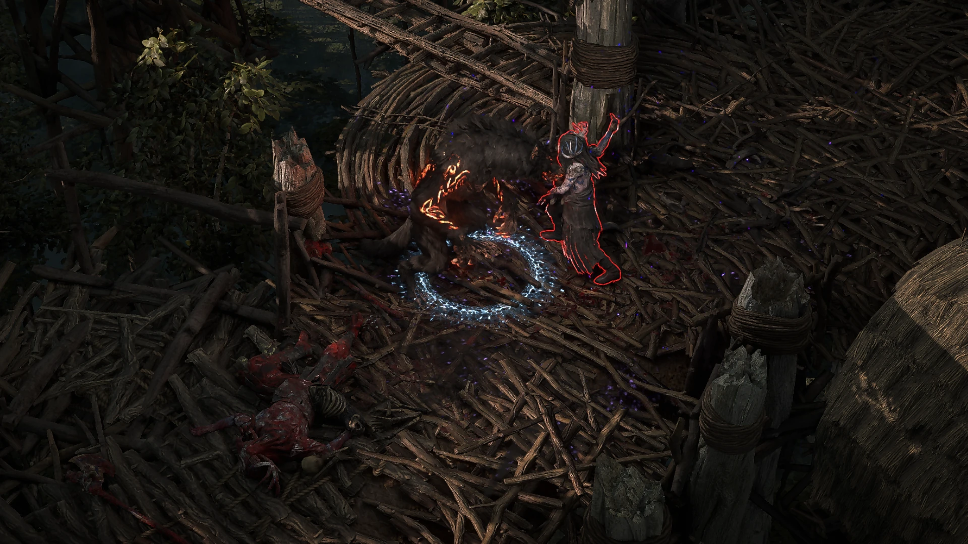 Cultist Warrior50 enemy encountered in Freythorn in Path of Exile 2