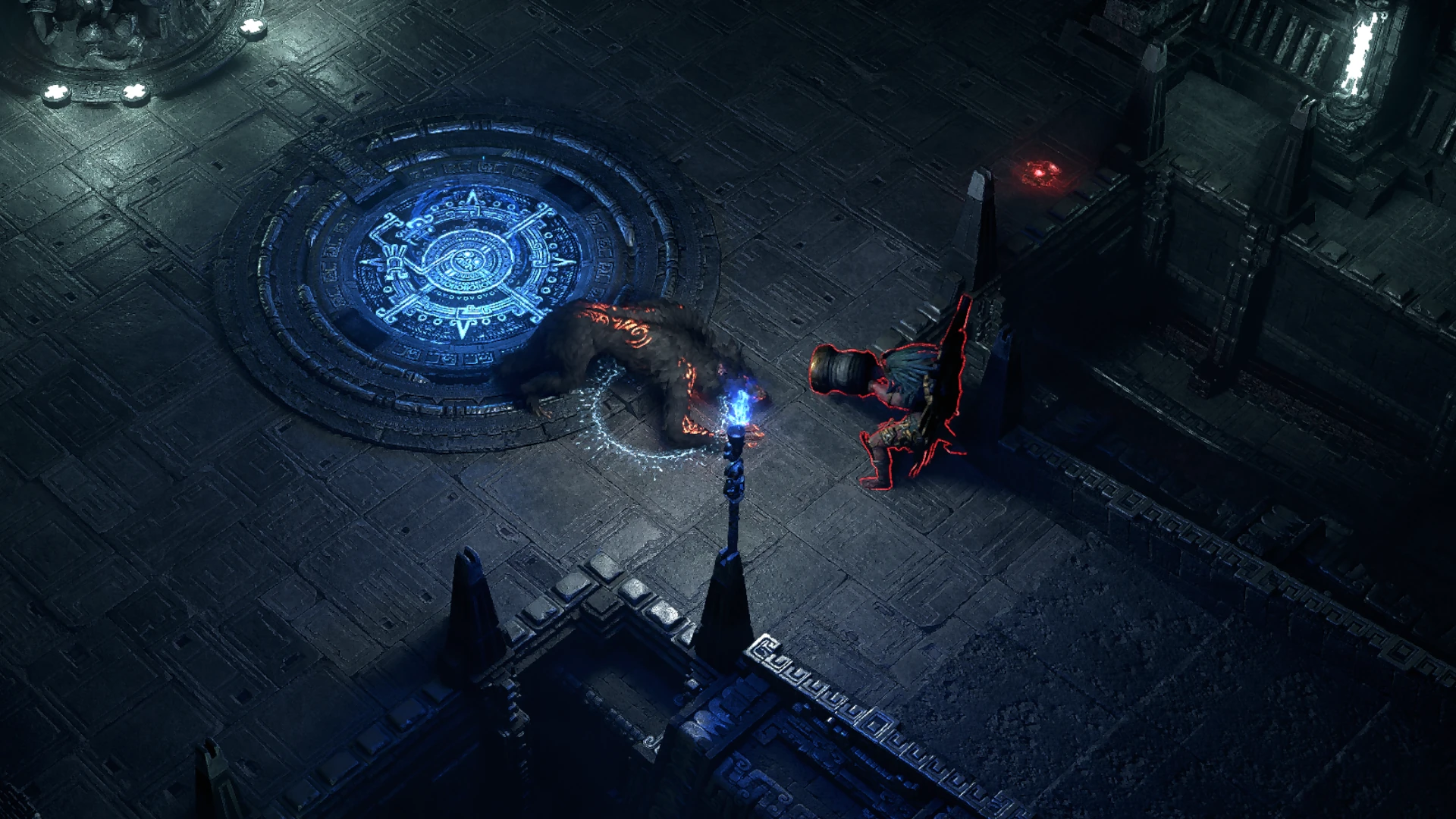 Doryani's Elite Lightning encountered in The Black Chambers in Path of Exile 2