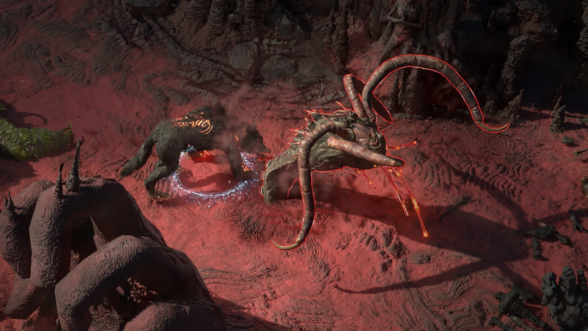 Dune Lurker enemy encountered in Valley of the Titans in Path of Exile 2