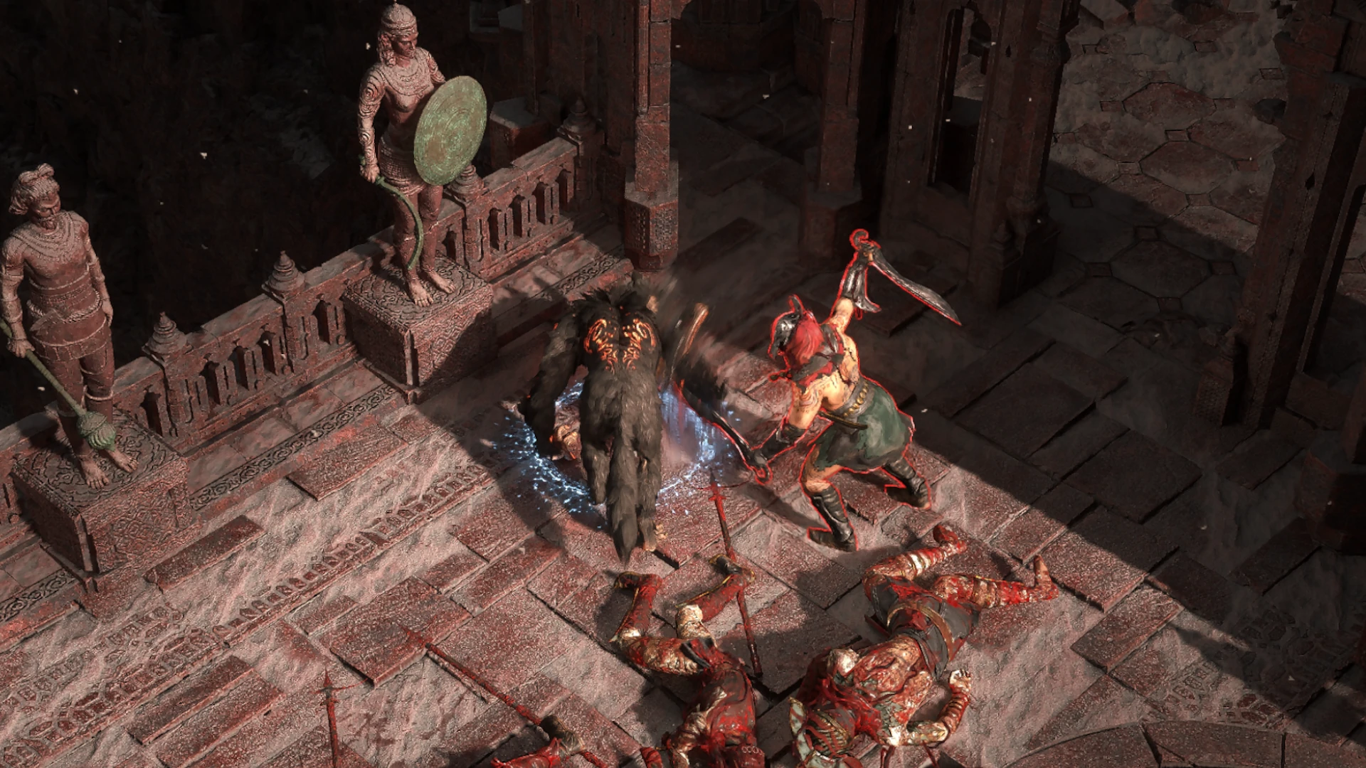 Faridun Swordsman enemy encountered in Halani Gates in Path of Exile 2