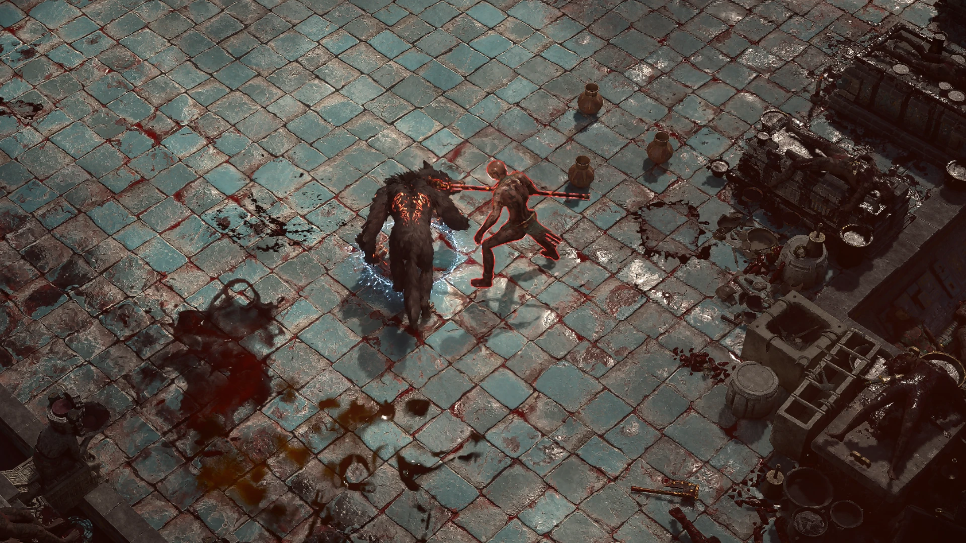Fiery Zealot Spear encountered in Aggorat in Path of Exile 2
