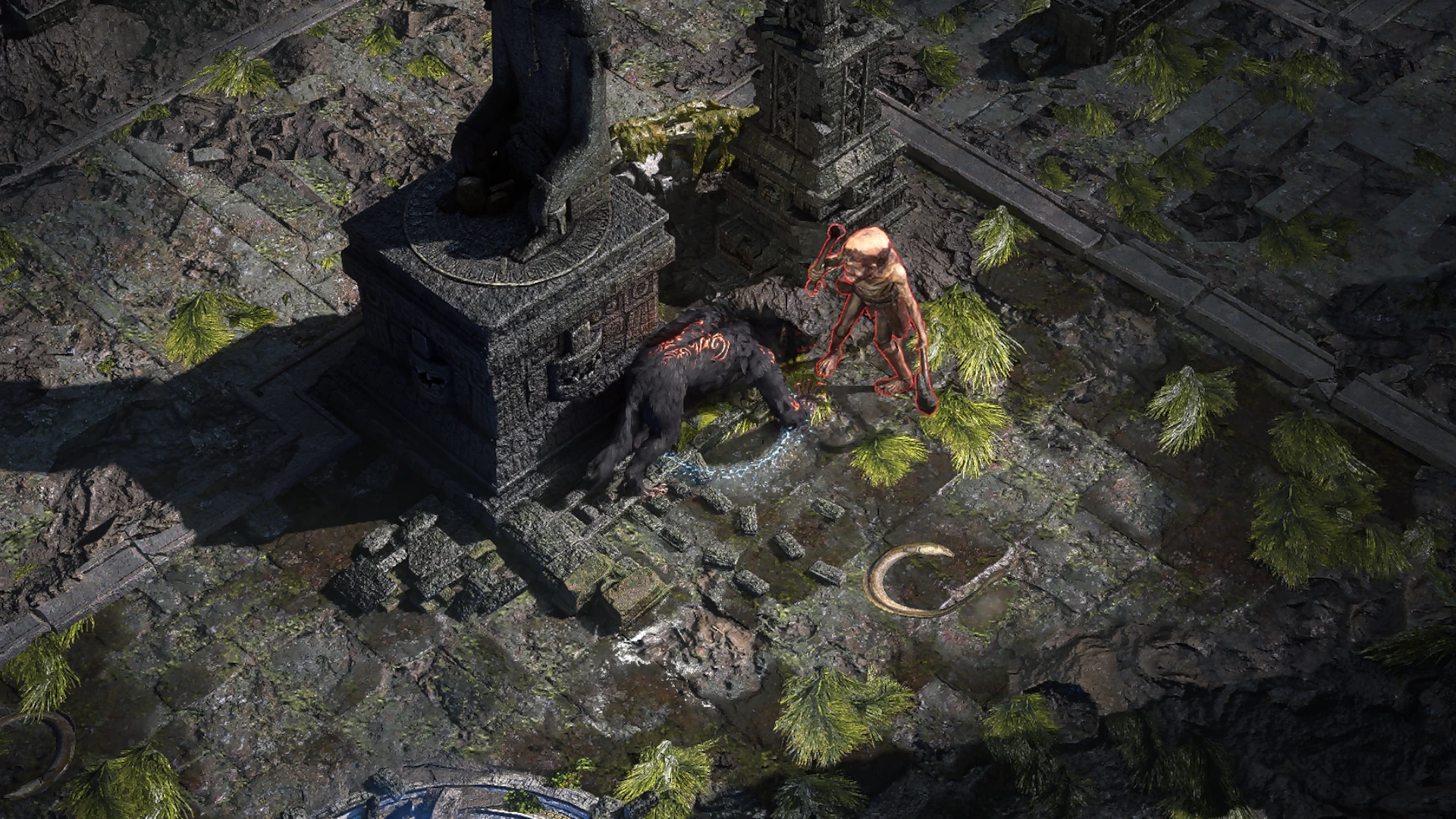 Flathead Warrior enemy encountered in The Drowned City in Path of Exile 2