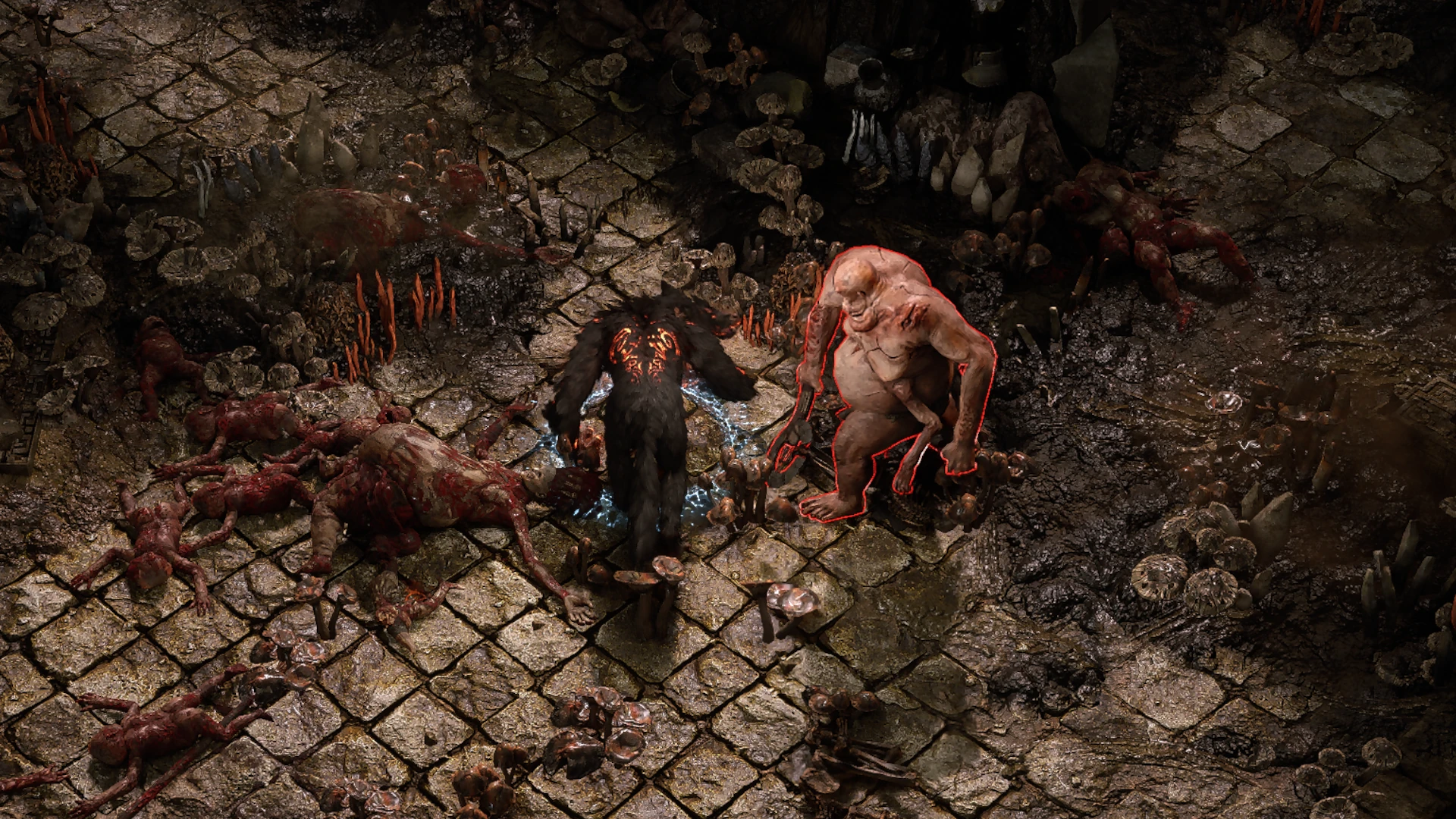 Foul Mauler enemy encountered in Apex of Filth in Path of Exile 2