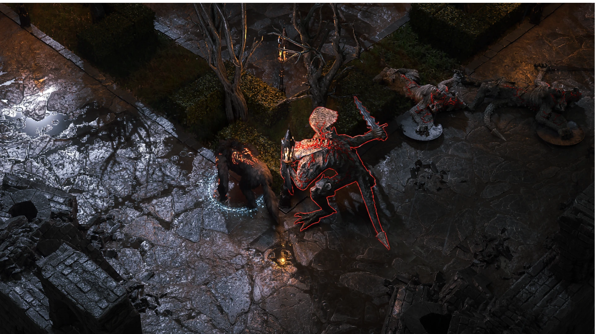 Gargoyle Demon enemy encountered in Manor Ramparts in Path of Exile 2