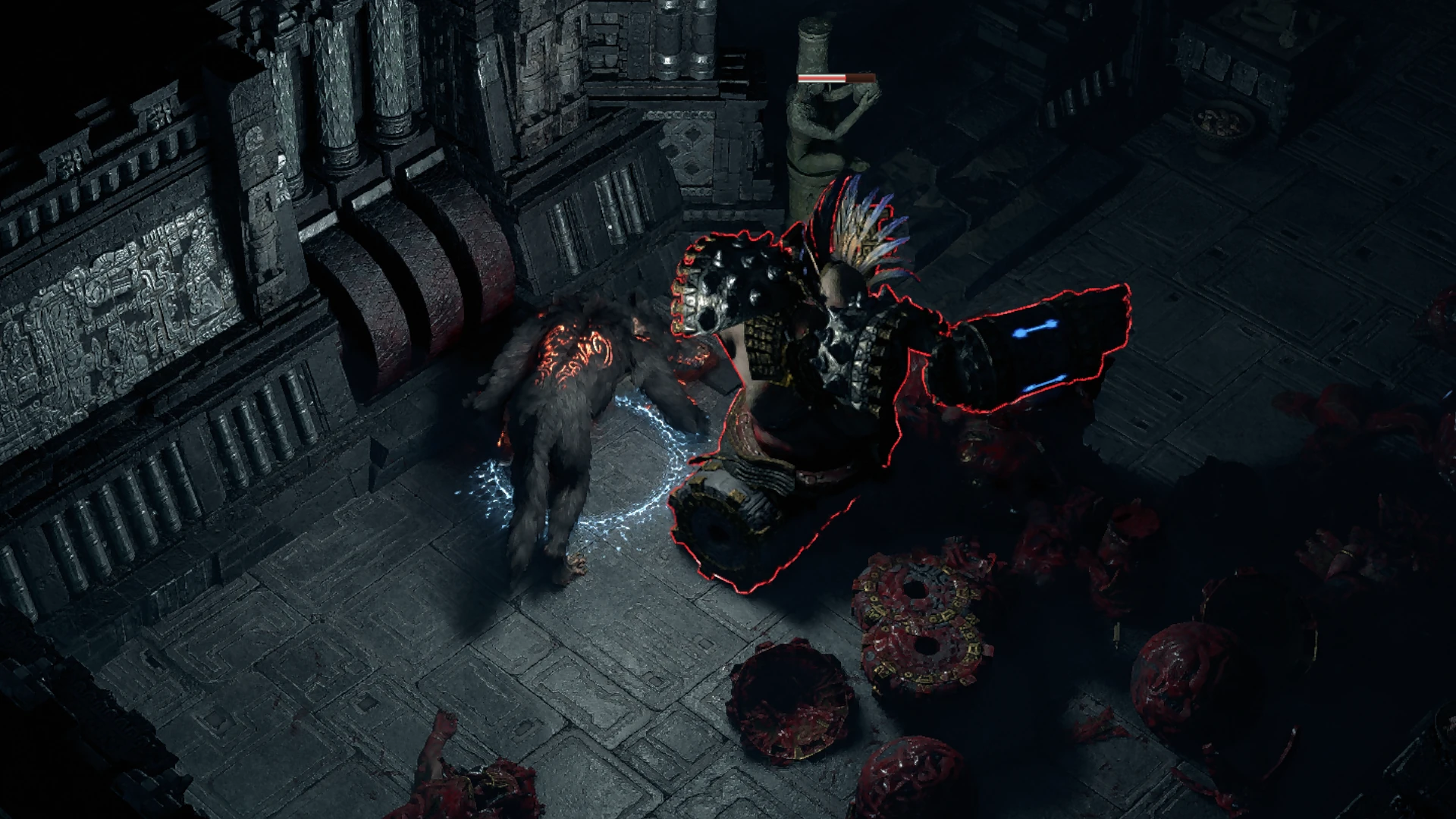 Goliath Transcendent encountered in The Black Chambers in Path of Exile 2