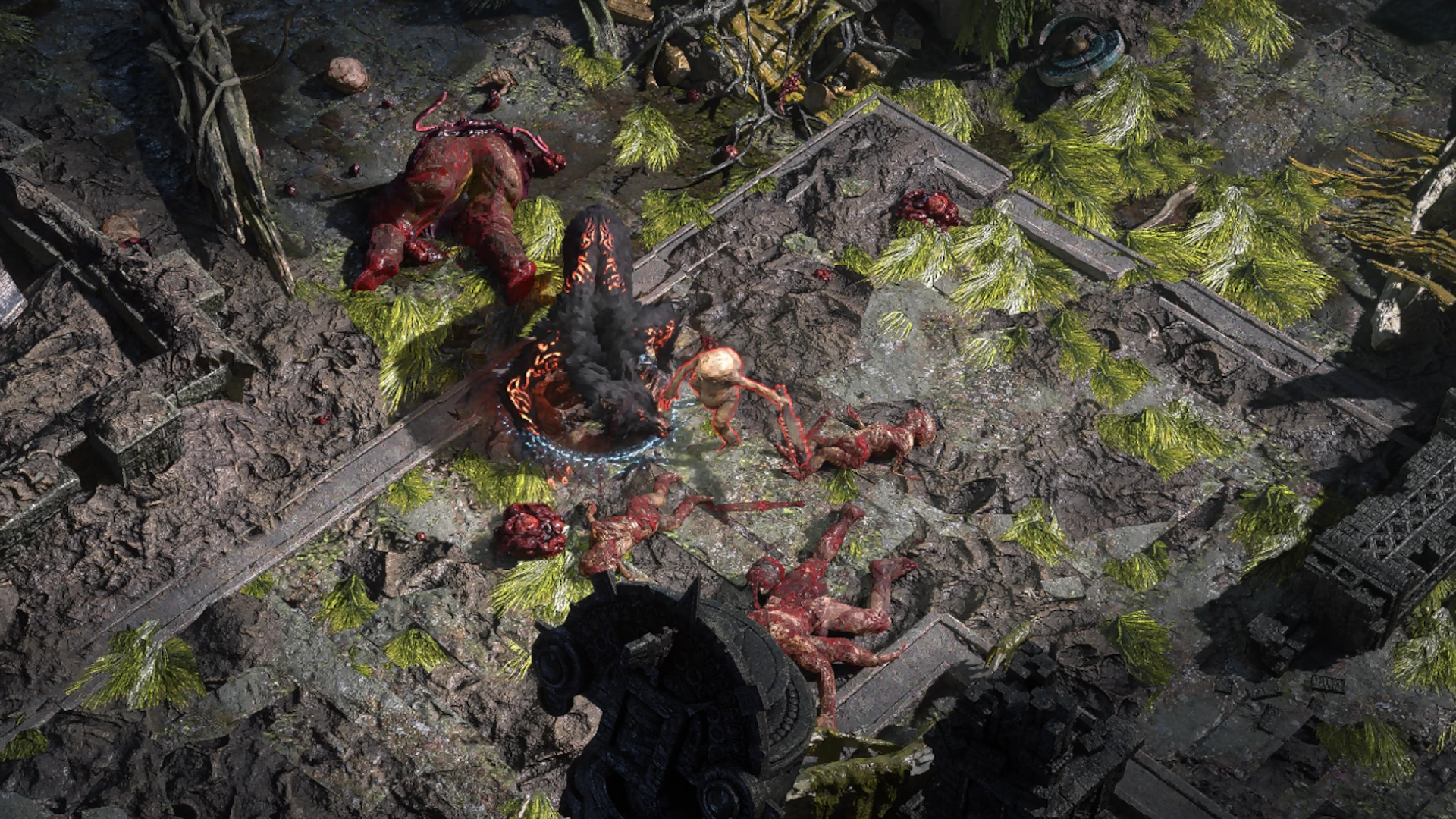 Hunchback Clubber enemy encountered in The Drowned City in Path of Exile 2