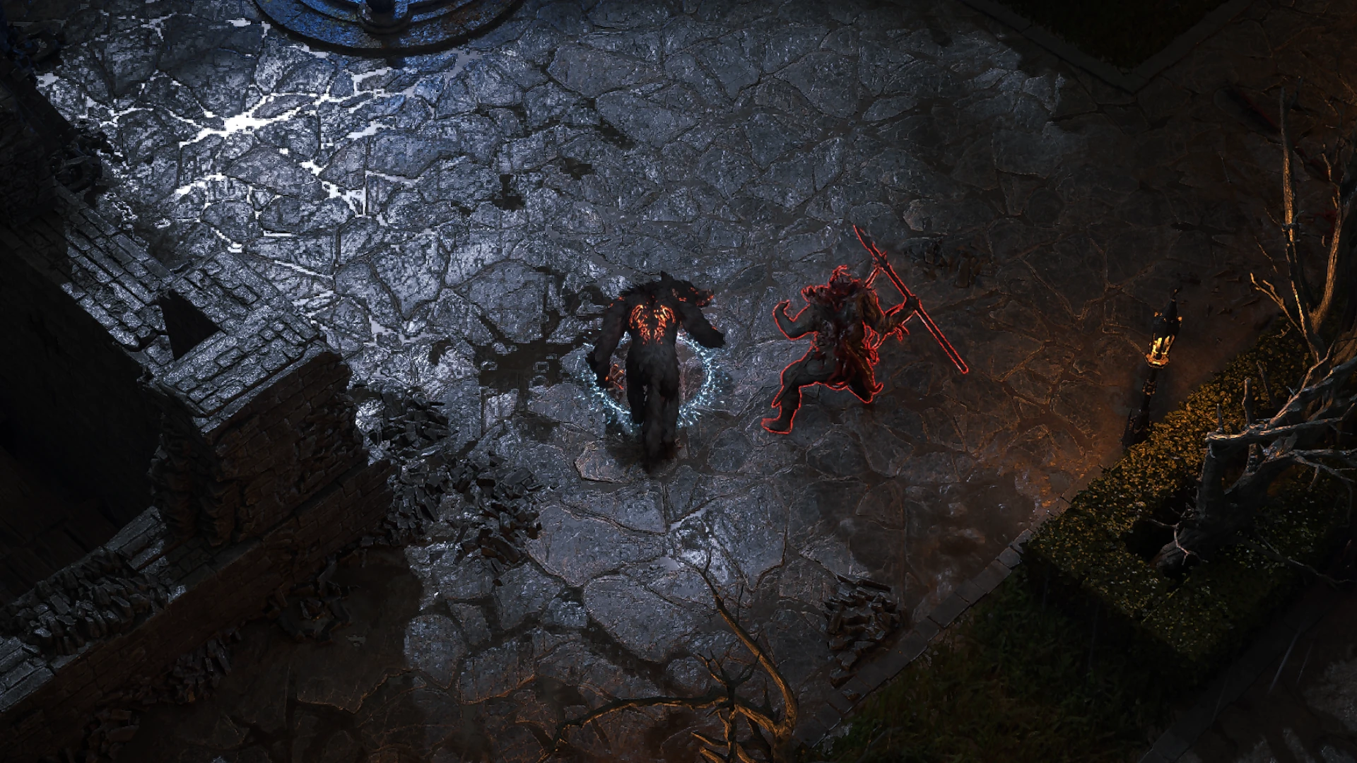 Iron Spearman enemy encountered in Manor Ramparts in Path of Exile 2