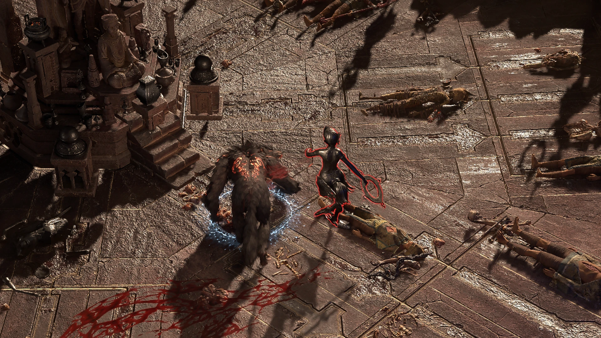 Kinarha enemy encountered in Spires of Deshar in Path of Exile 2