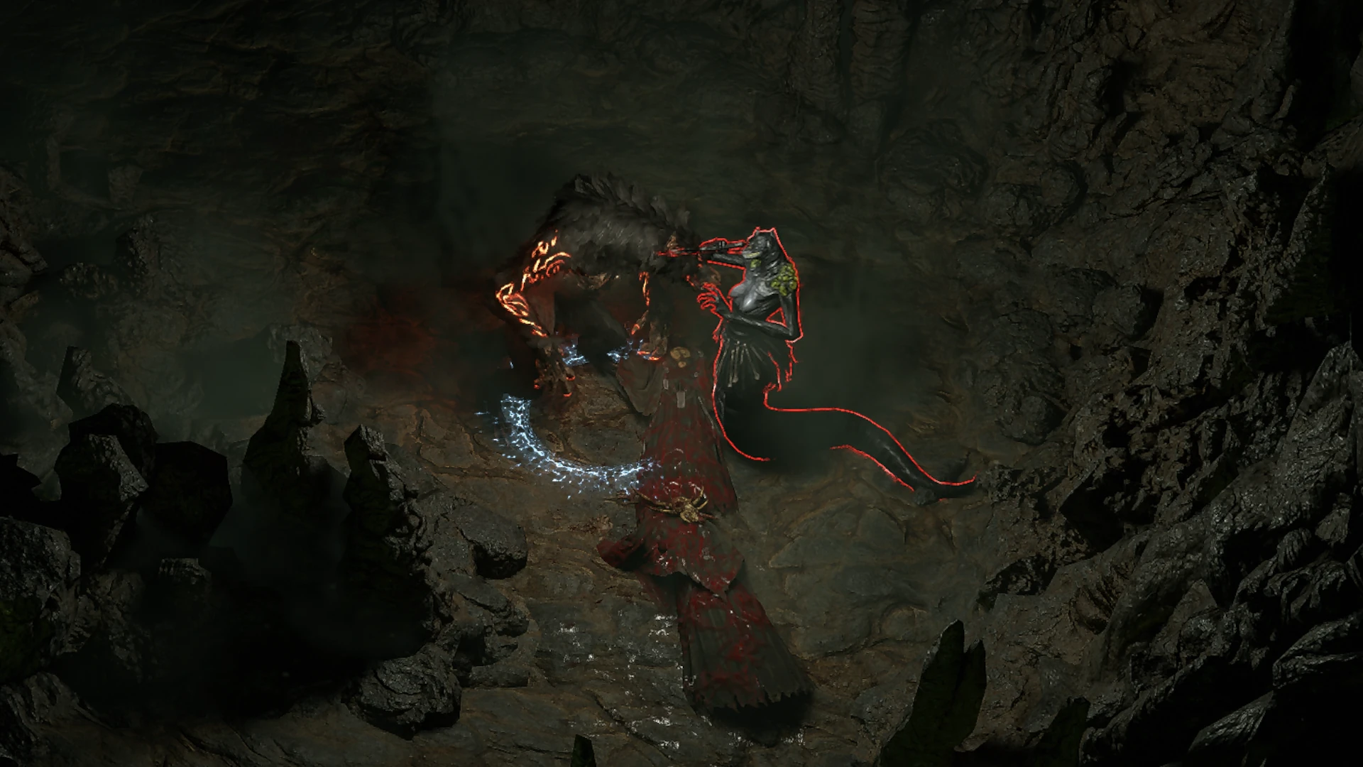 Lightless Serpent enemy encountered in Lightless Passage in Path of Exile 2