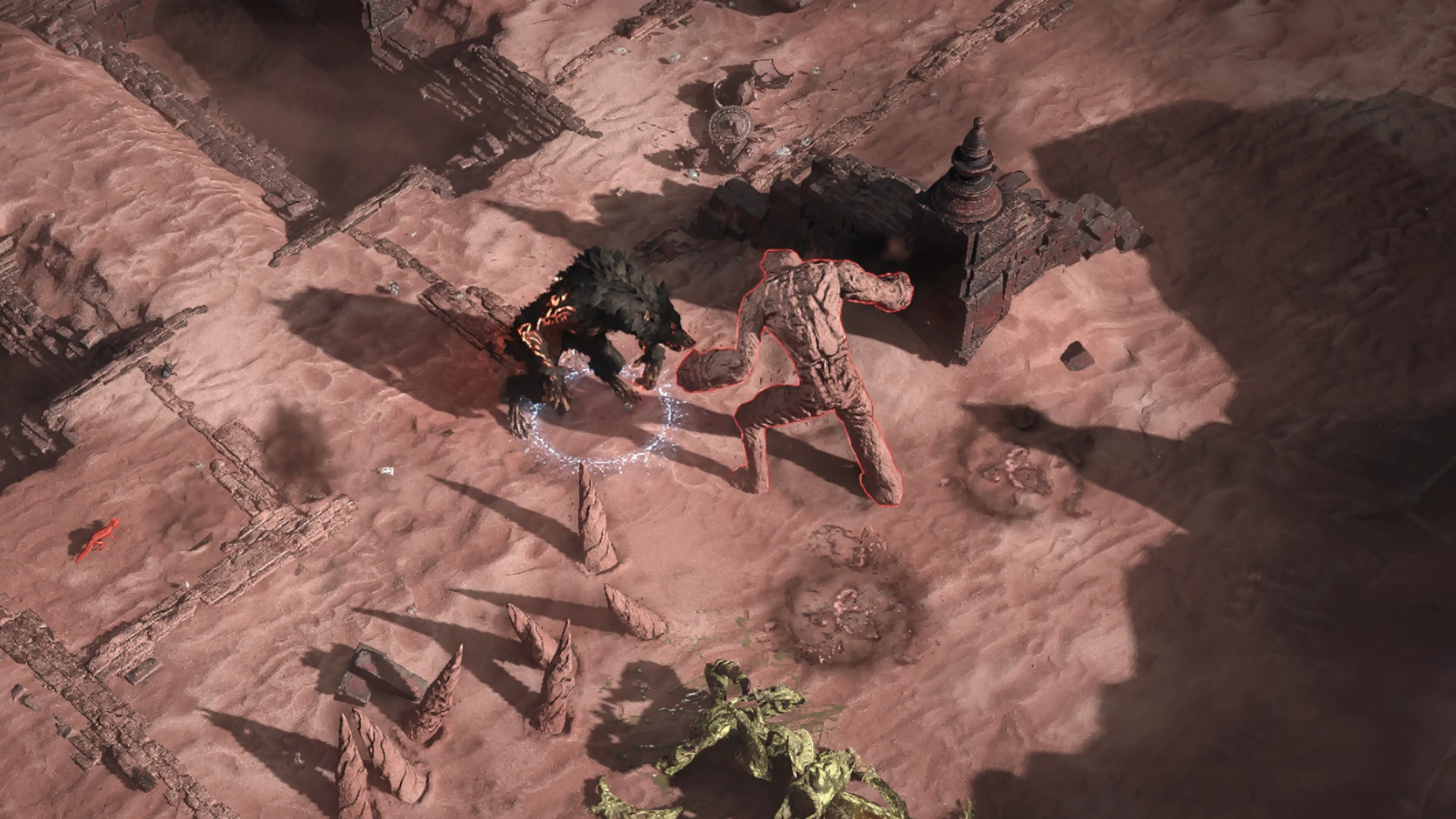 Living Sand enemy encountered in Keth in Path of Exile 2