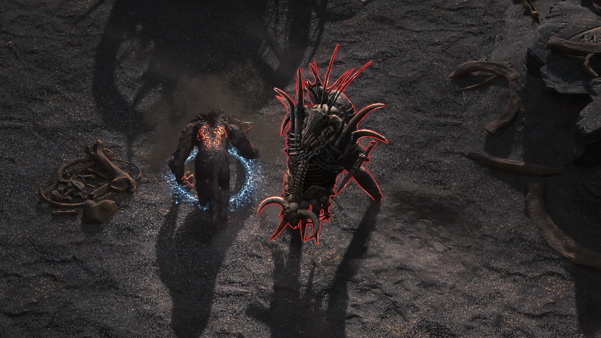 Lost-men Brute enemy encountered in Mastodon Badlands in Path of Exile 2