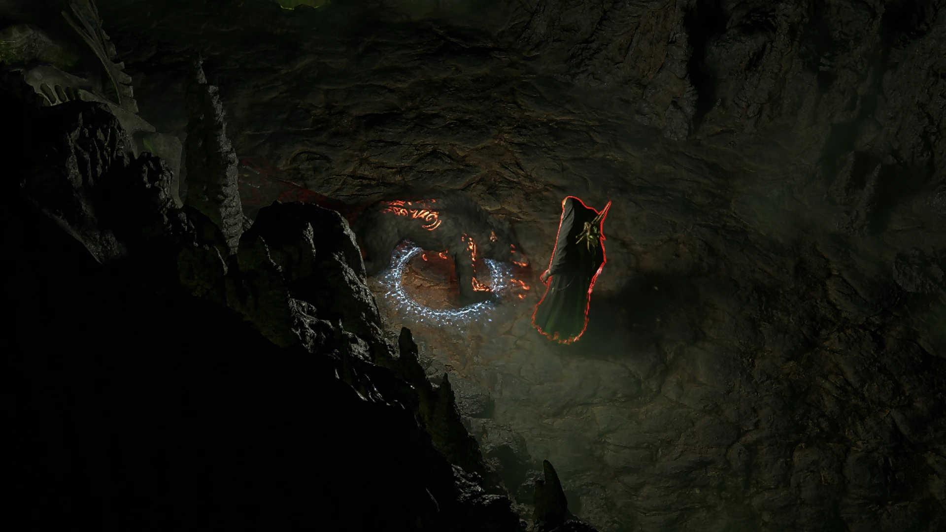 Lost-men Zealot Abyss enemy encountered in Lightless Passage in Path of Exile 2