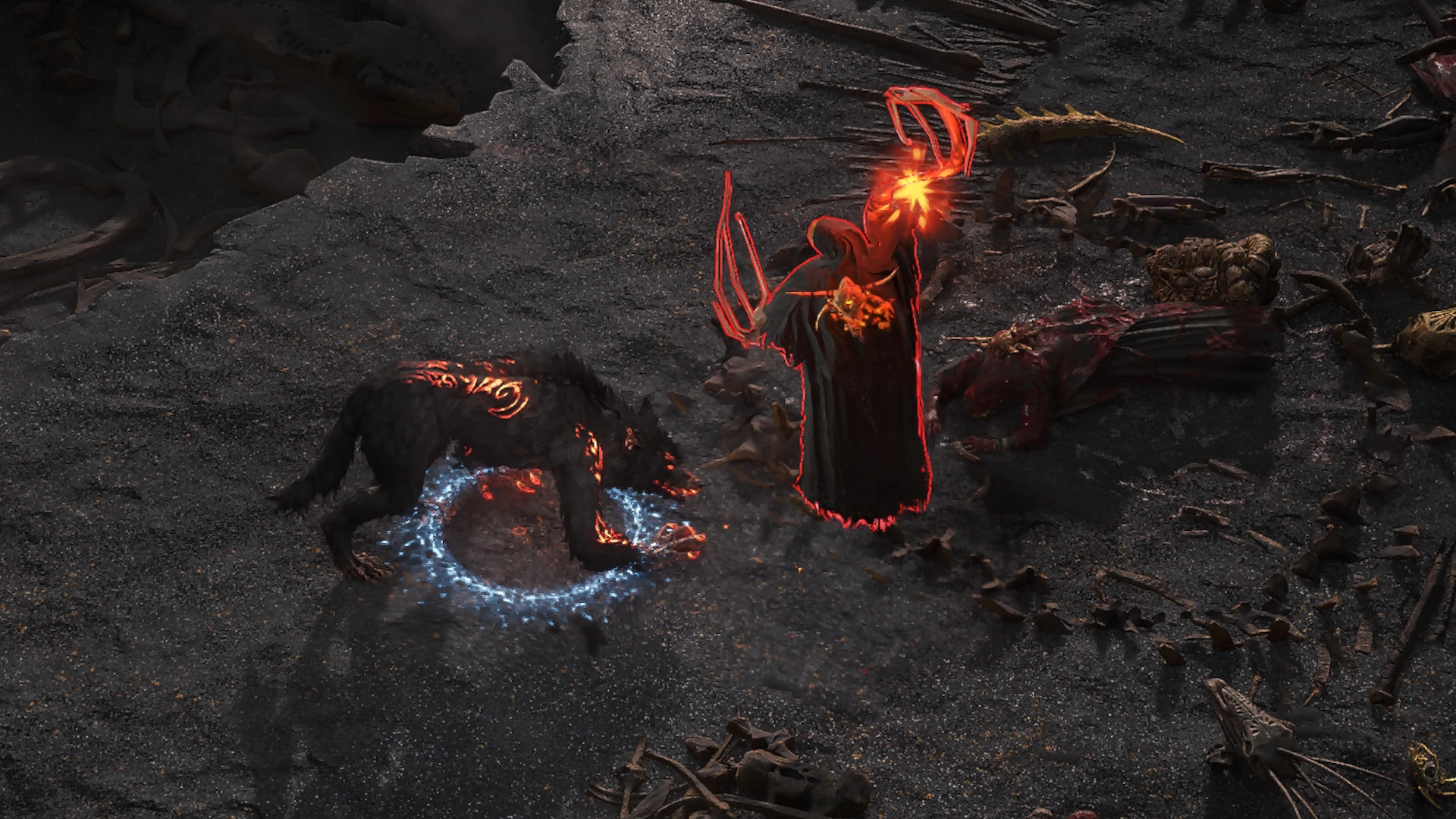 Lost-men Zealot Meteor enemy encountered in Mastodon Badlands in Path of Exile 2