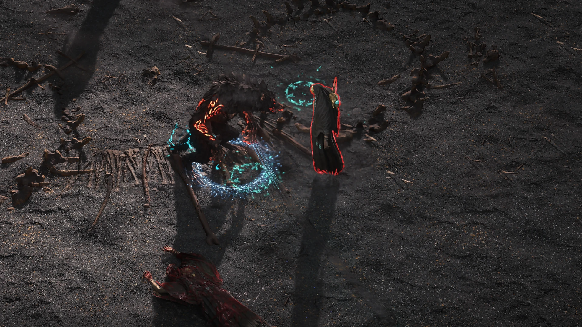 Lost-men Zealot Summoner enemy encountered in Mastodon Badlands in Path of Exile 2
