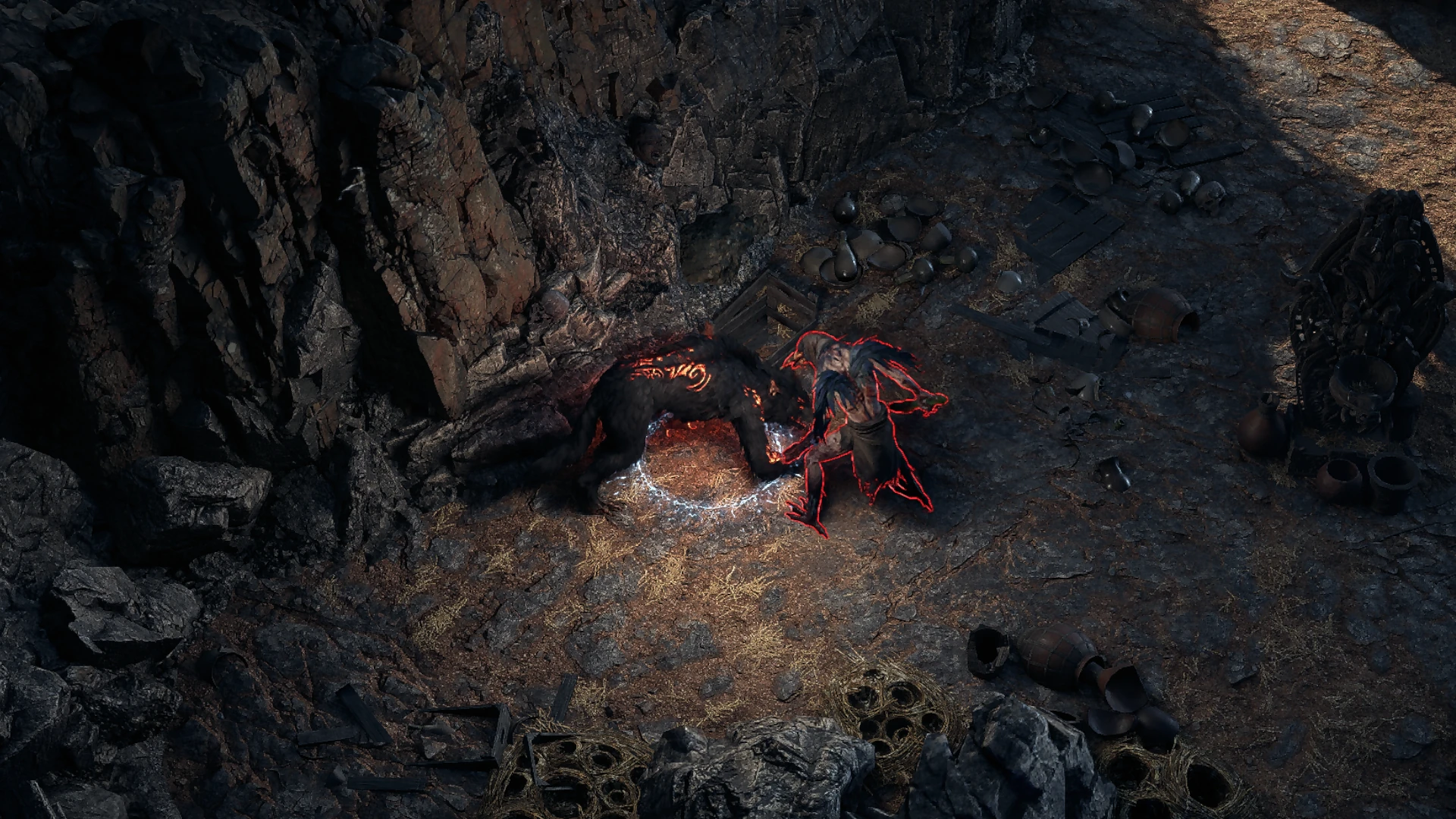 Manshrike encountered in Shrike Island in Path of Exile 2