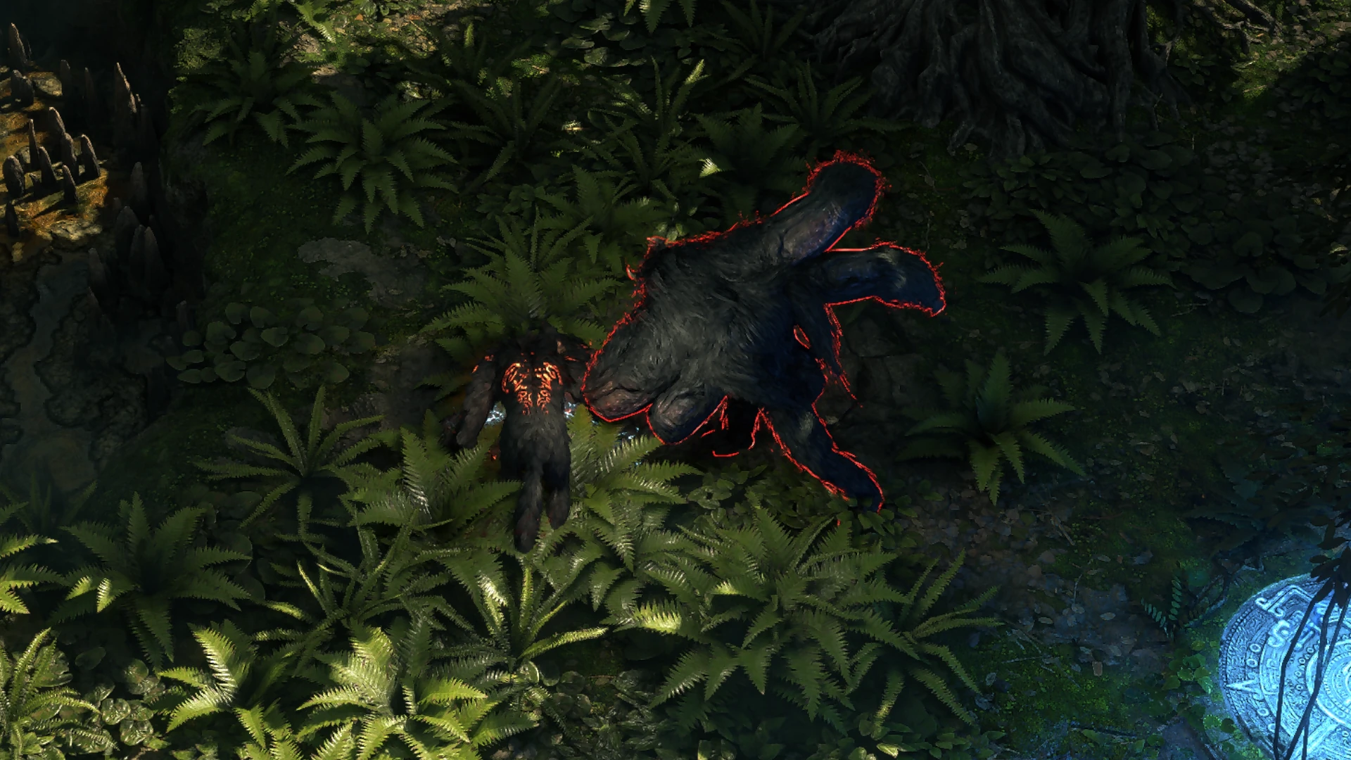 Quadrilla enemy encountered in Jungle Ruins in Path of Exile 2