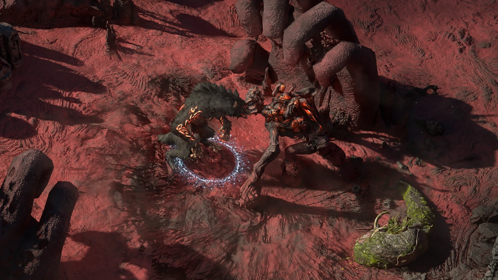 Quake Golem enemy encountered in Valley of the Titans in Path of Exile 2