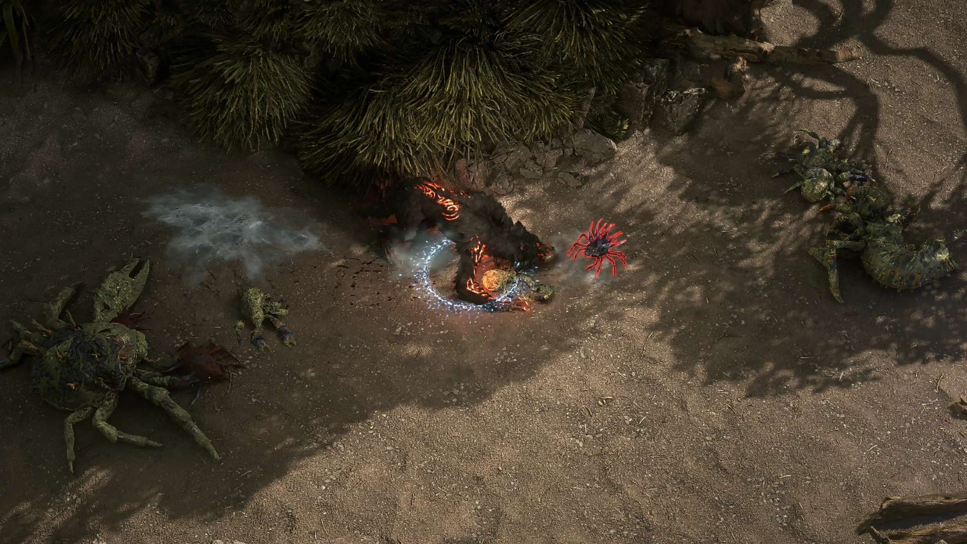 Quill Crab Small encountered in Whakapanu Island in Path of Exile 2