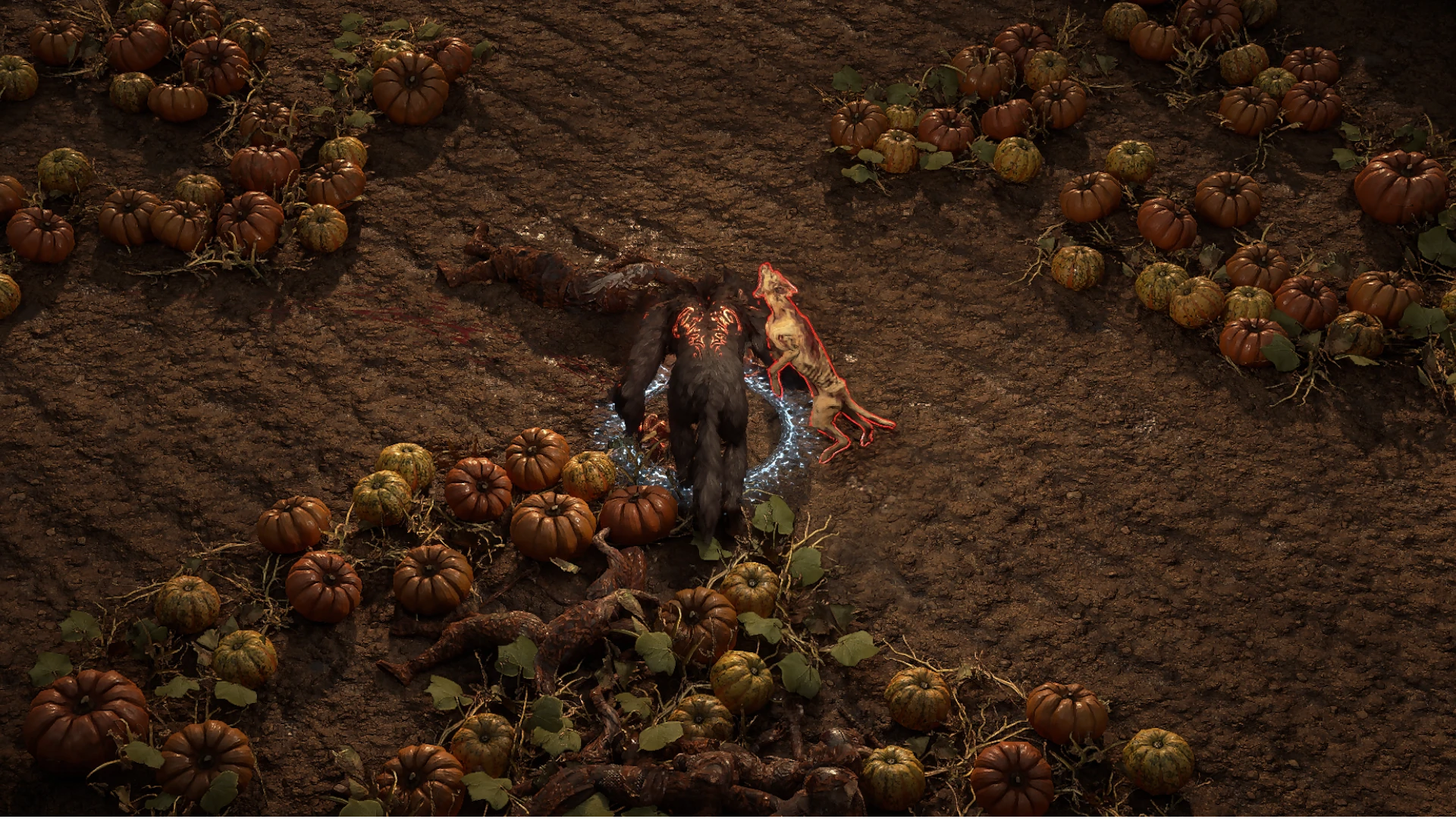 Rabid Dog enemy encountered in Ogham Farmlands in Path of Exile 2
