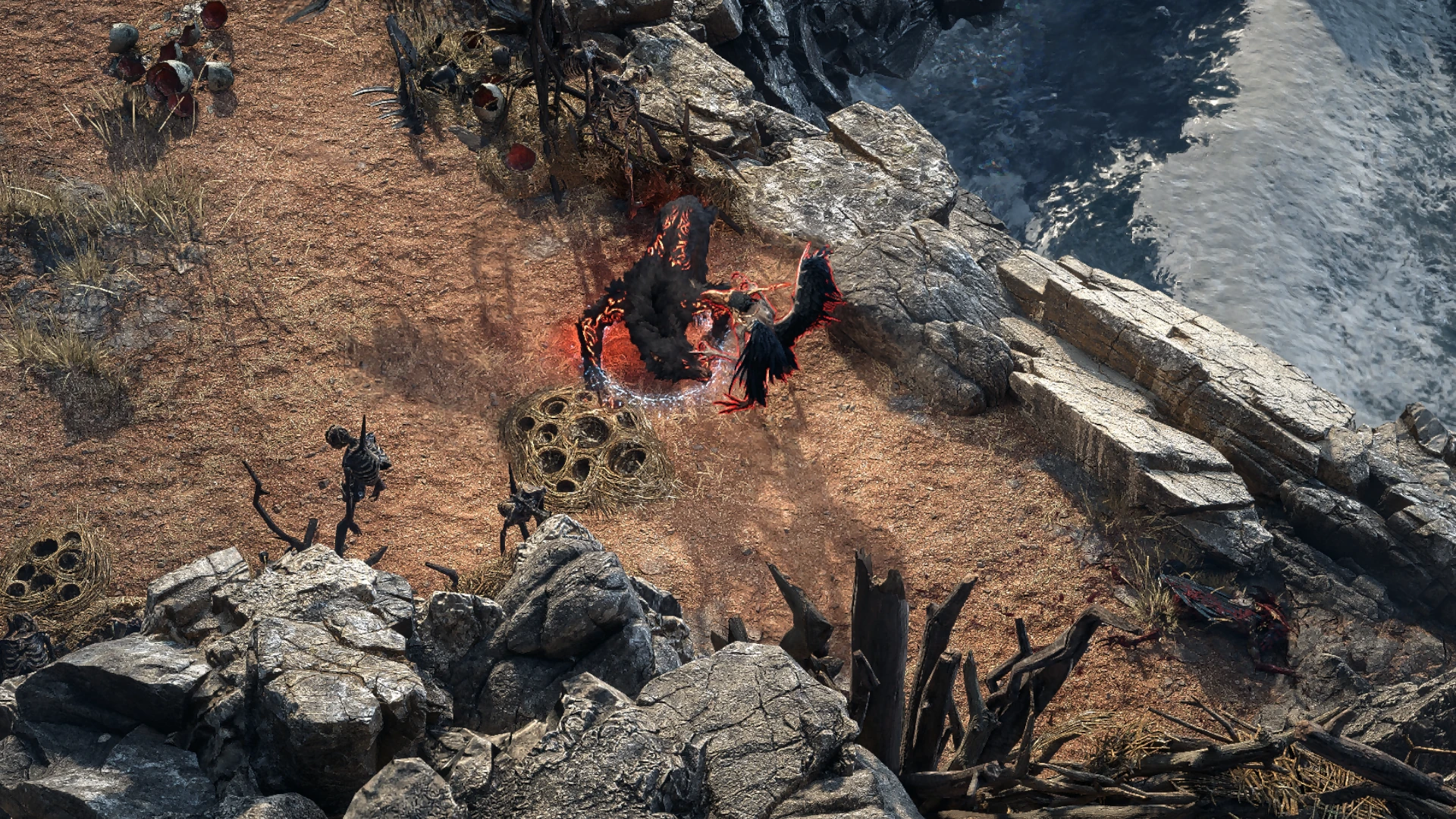 Raven Shrike encountered in Shrike Island in Path of Exile 2