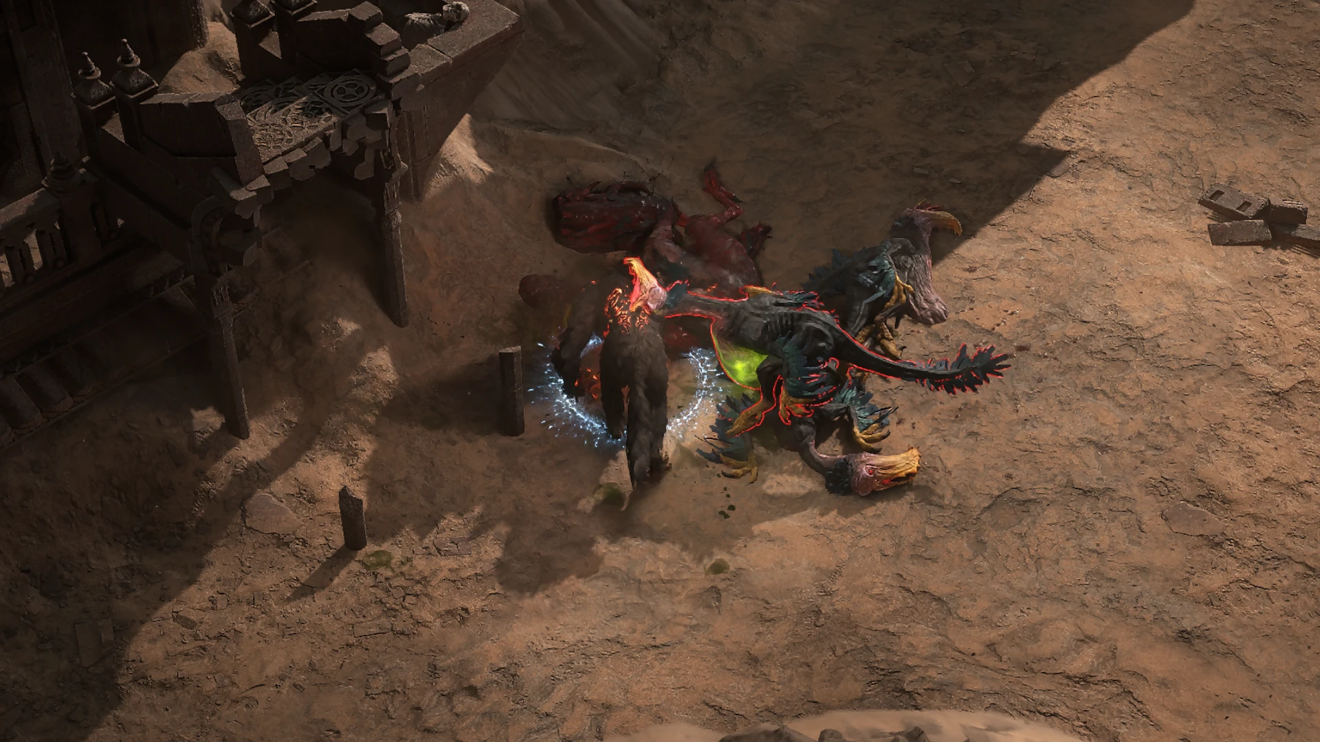 Regurgitating Vulture enemy encountered in Deshar in Path of Exile 2