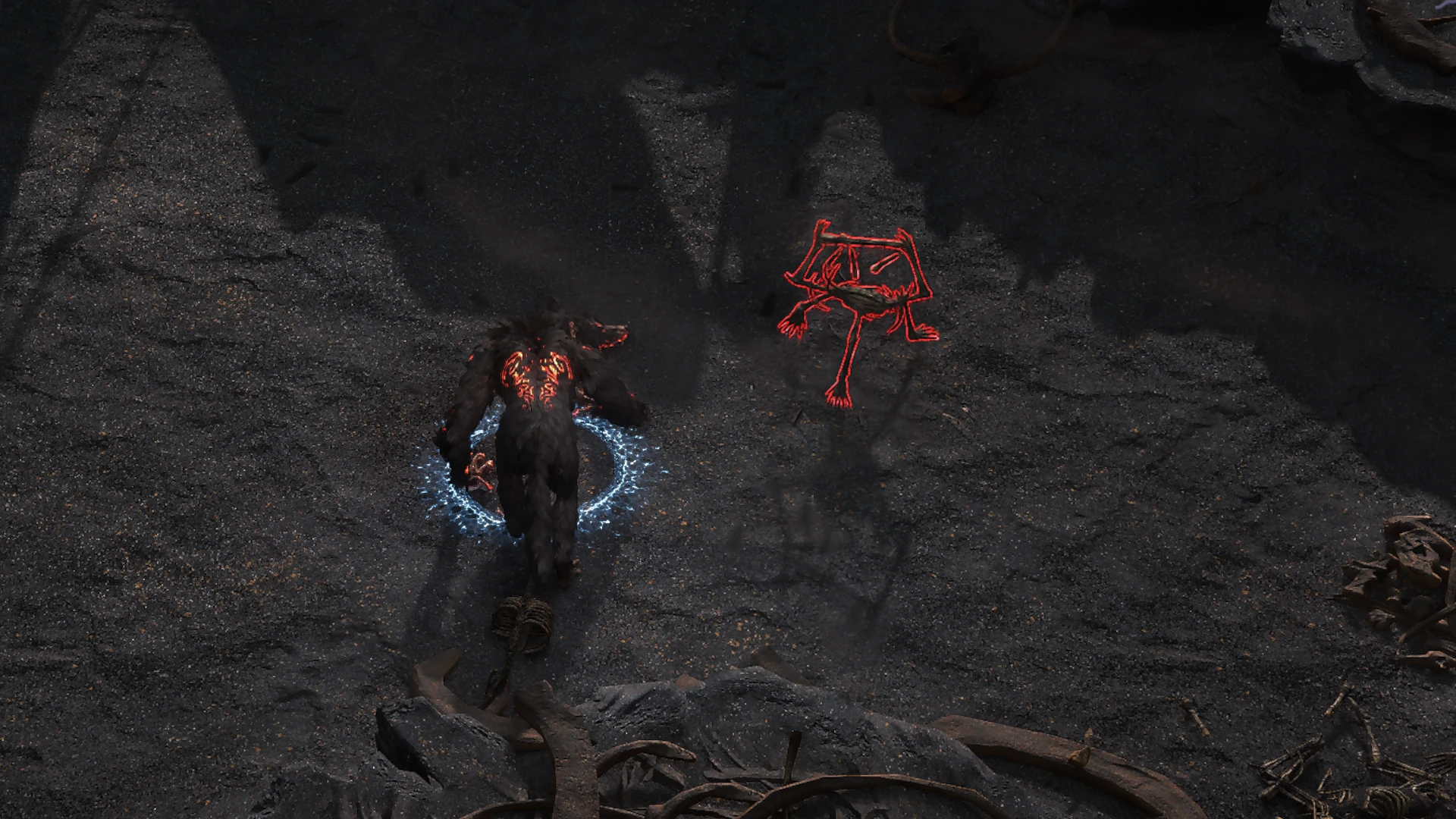 Ribrattle BonePits enemy encountered in Mastodon Badlands in Path of Exile 2