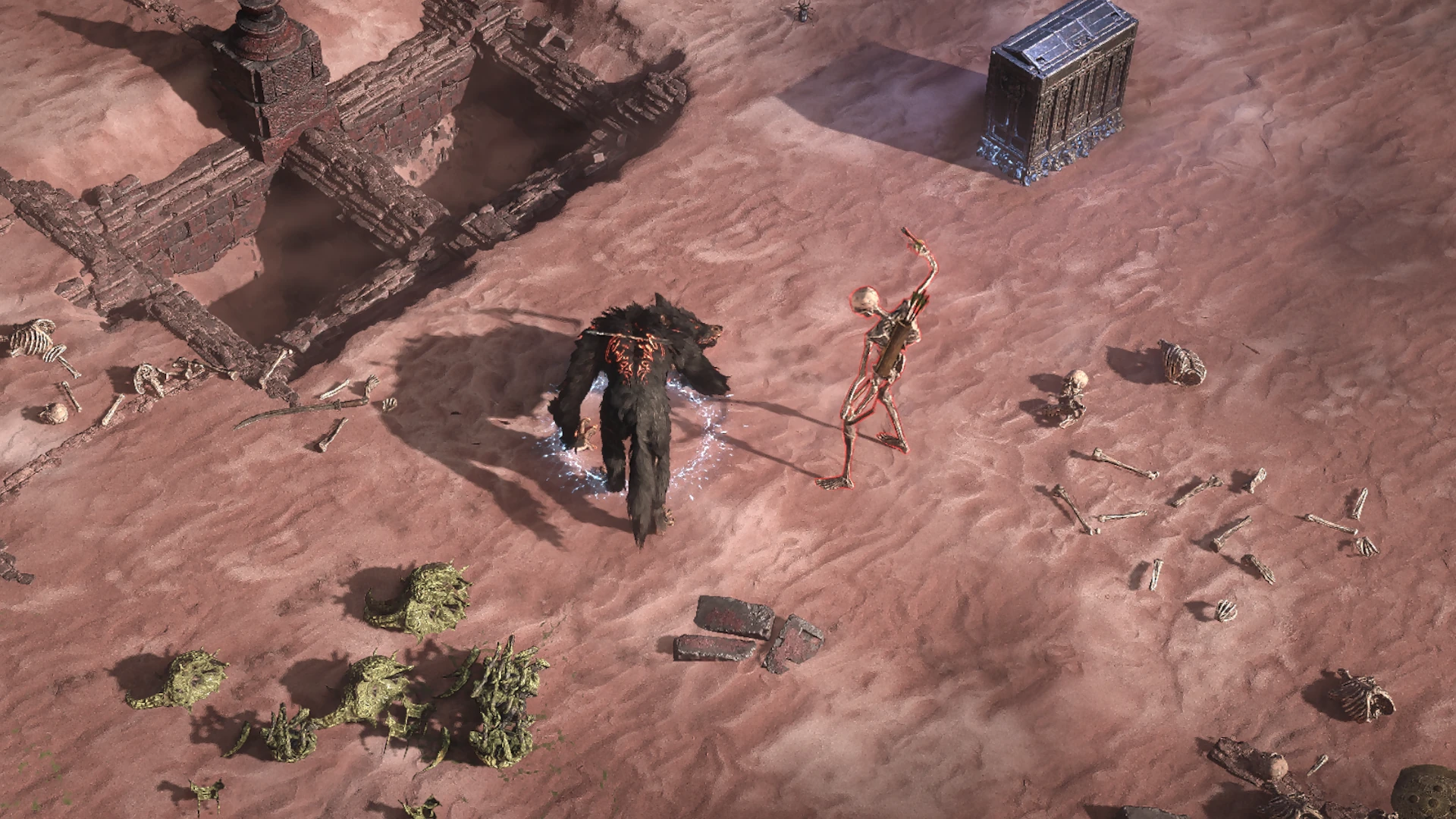 Risen Maraketh Bow enemy encountered in Keth in Path of Exile 2