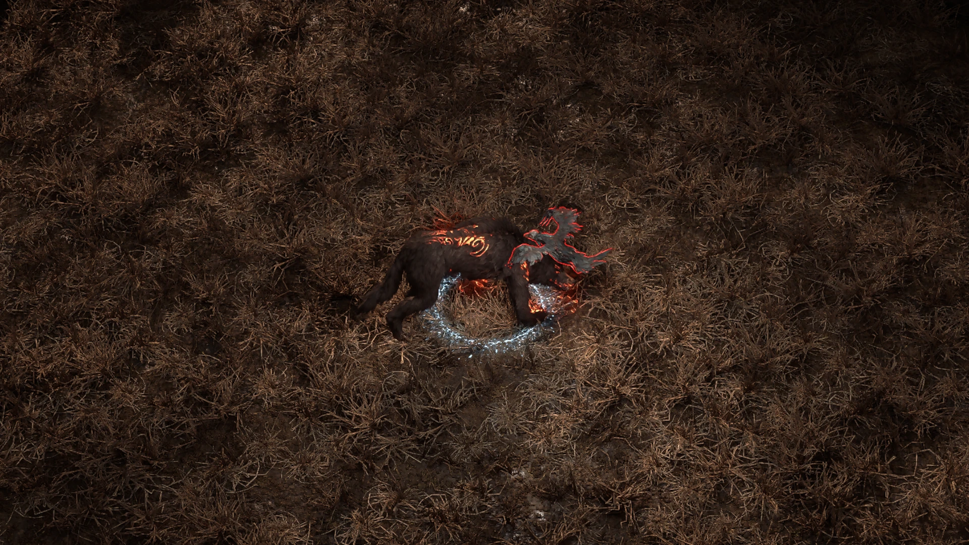 Rotting Crow enemy encountered in Ogham Farmlands in Path of Exile 2