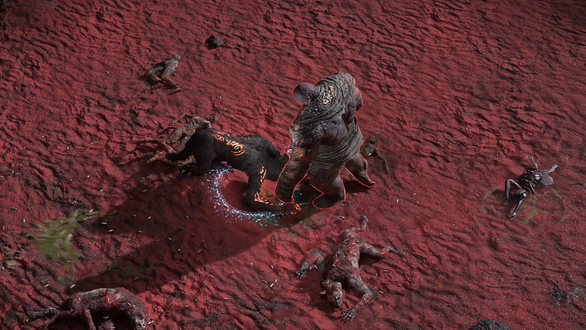 Rotting Hulk enemy encountered in Vastiri Outskirts in Path of Exile 2