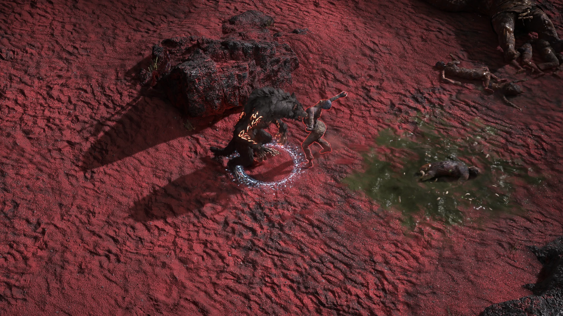 Sandscoured Dead enemy encountered in Vastiri Outskirts in Path of Exile 2